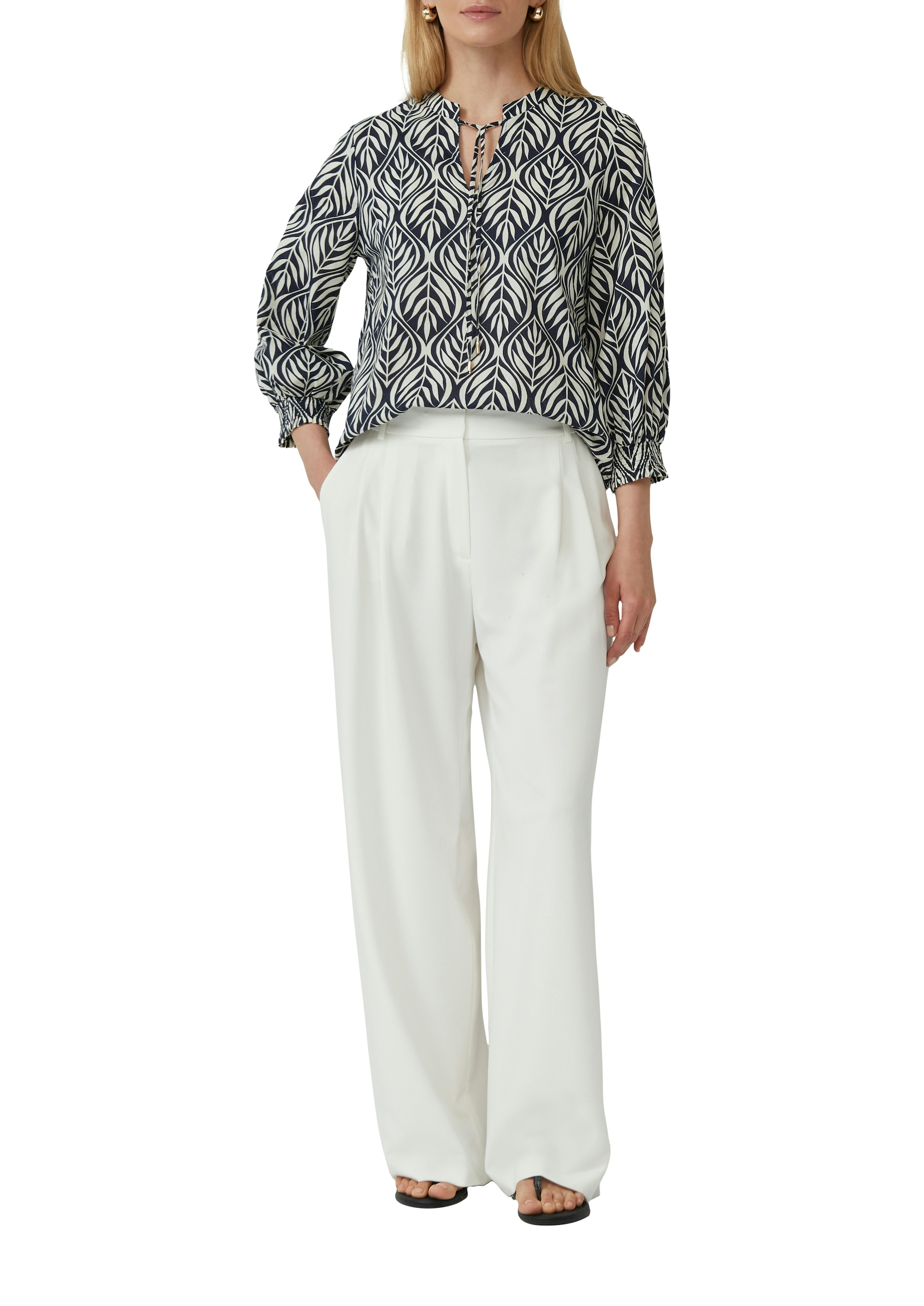 s.Oliver BLACK LABEL Blouse à manches longues avec imprimé intégral