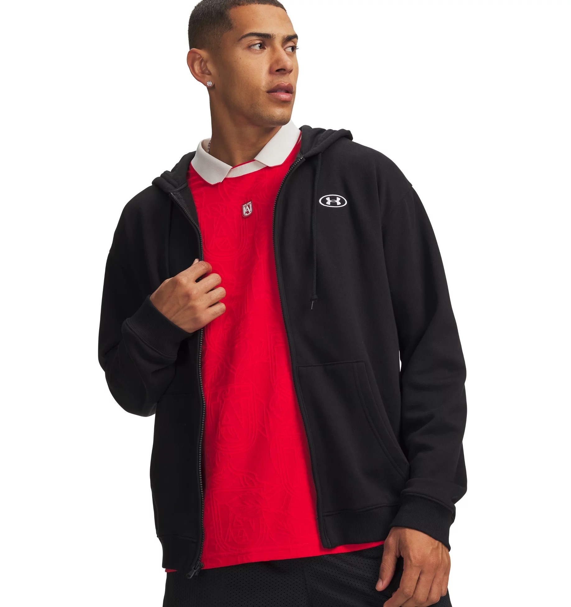 Image of Under Armour Sweatjacke "UA RIVAL FLC FZ" für Herren, aus Baumwolle und Polyester, klassischer Schnitt