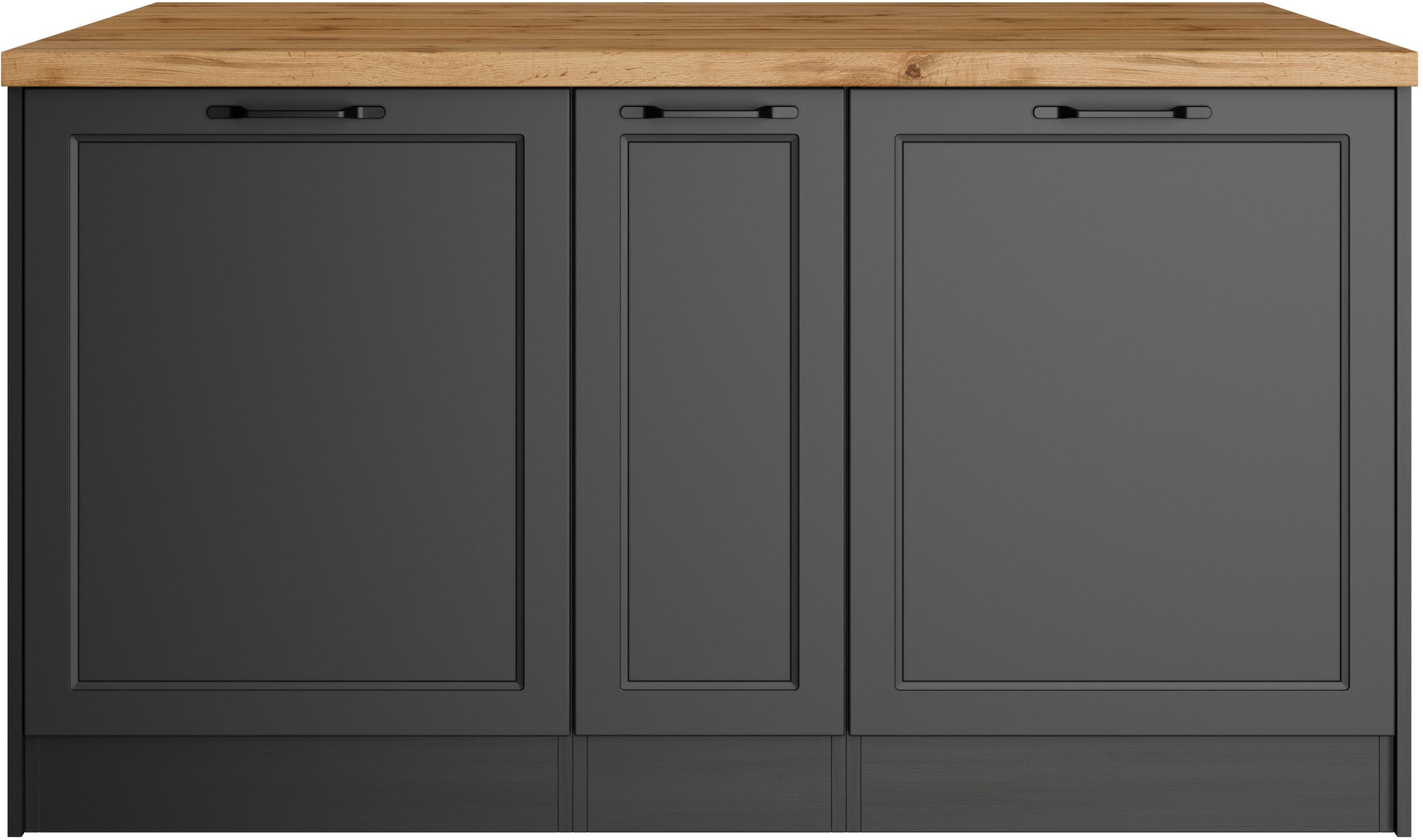 KOCHSTATION Kücheninsel »KS-Lana, Breite 153 cm« MDF-Fronten, Arbeitsplatte 38mm stark