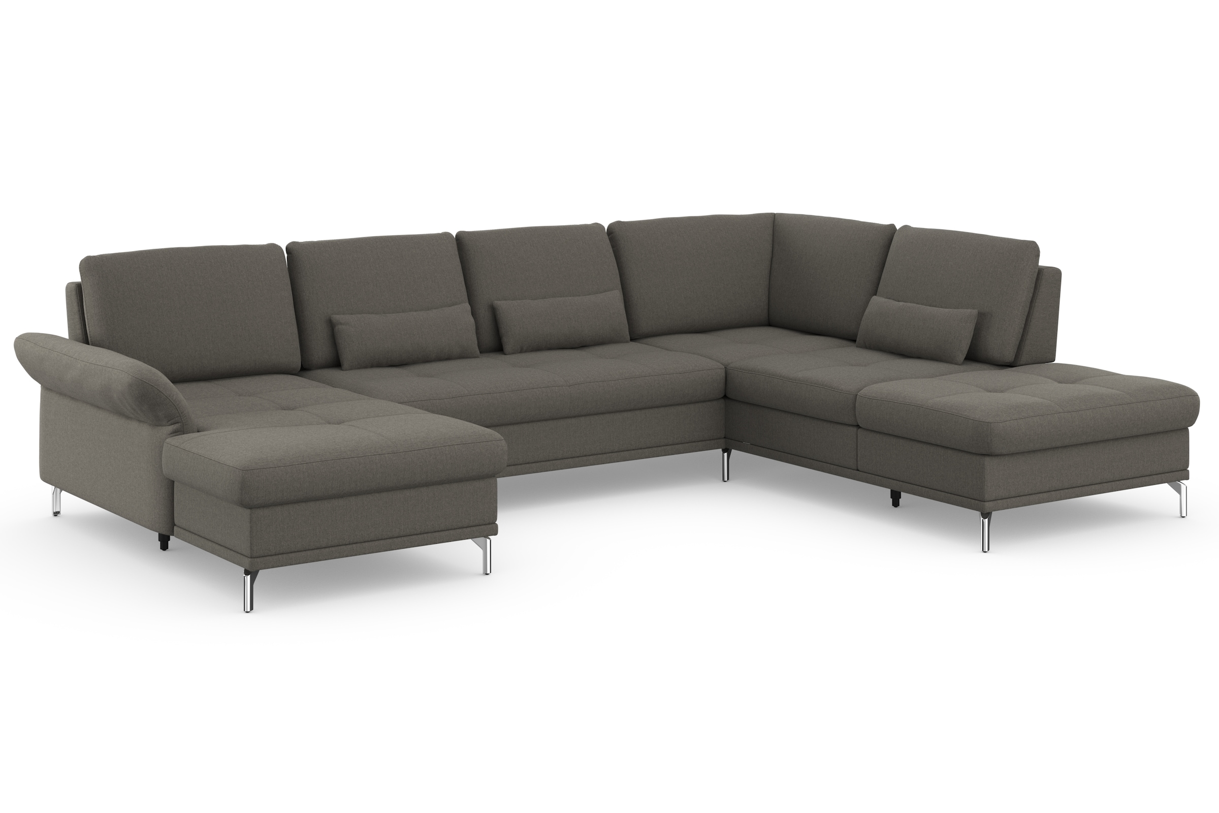 INOSIGN Wohnlandschaft »Palm Beach U-Form« Federkern, mit Sitztiefenverstellung, wahlweise mit Bettfunktion