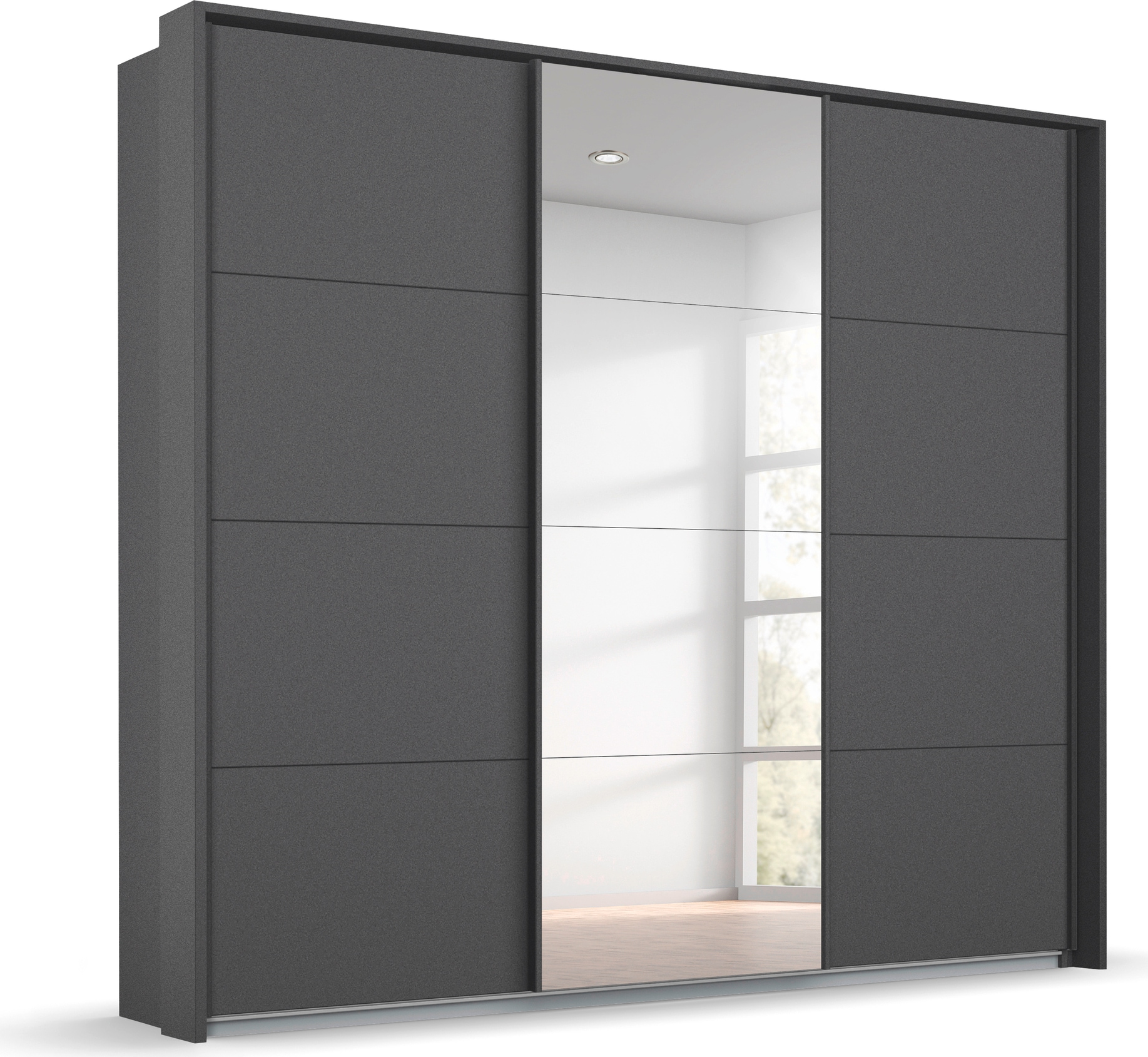 GOODproduct Kleiderschrank »Mehrzweckschrank Aktenschrank Möbel Mietswohnung Schlafzimmer OTELI« Breiten 211/278/323/368 cm Höhen 214/233 cm,  inkl. Passepartout optional mit Beleuchtung MADE IN GERMANY