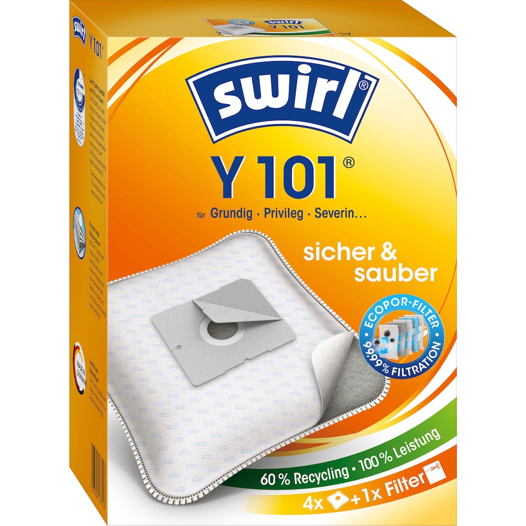 Swirl Staubsaugerbeutel »Y 101«, (Packung)
