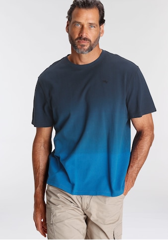 T-Shirt, mit Farbverlauf in Pique´Qualität