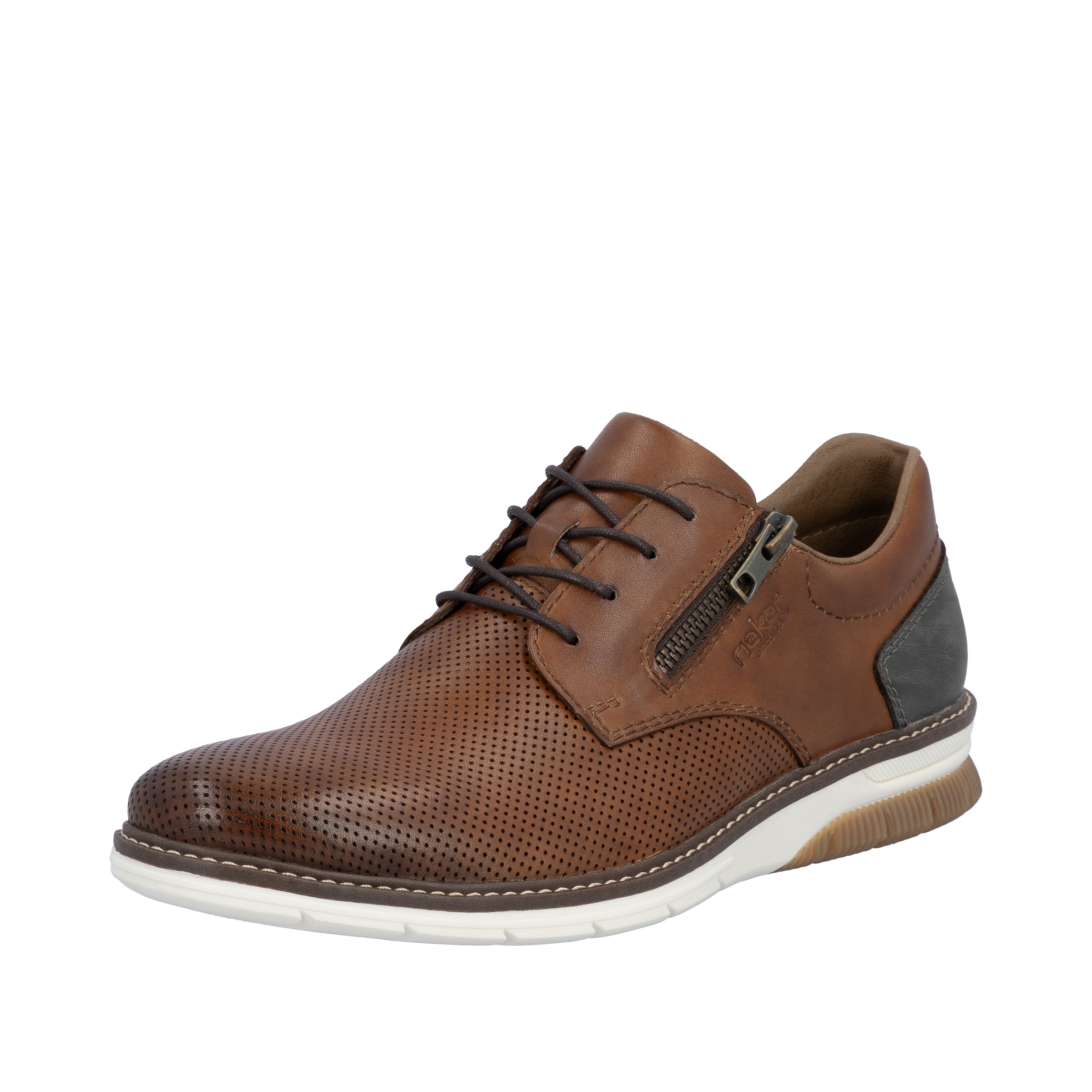 Image of Rieker Schnürschuh Halbschuh, Freizeitsneaker, Casual-Schnürer mit Perforation