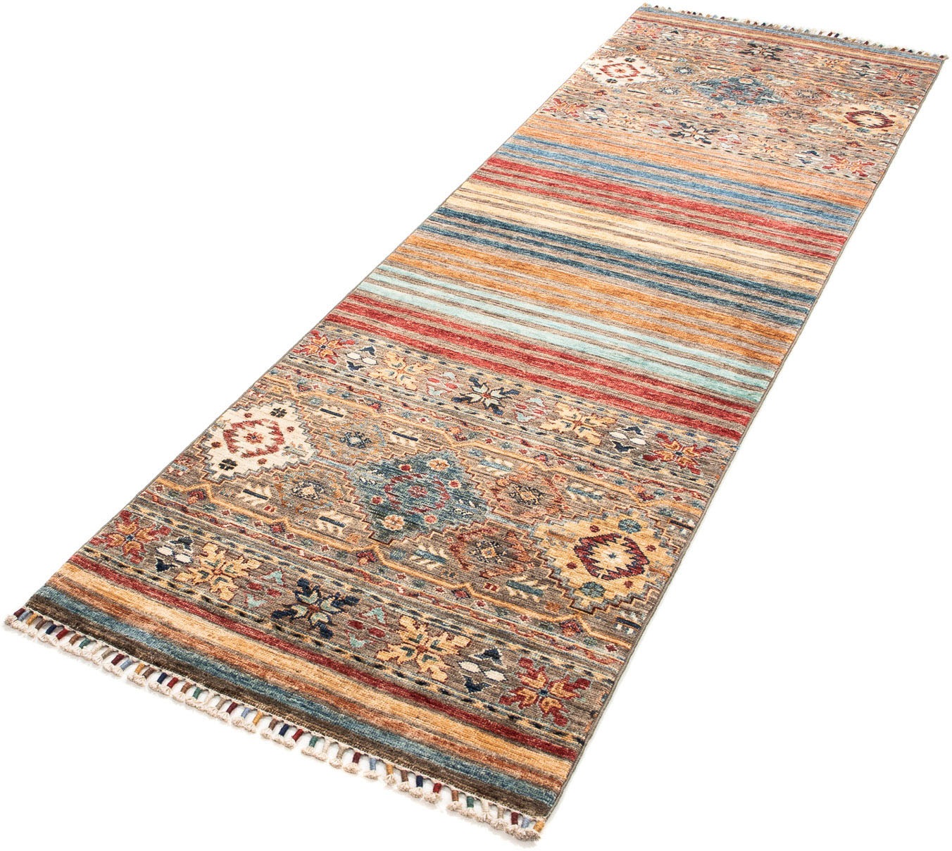 Image of morgenland Orientteppich »Ziegler - 254 x 71 cm - mehrfarbig«, rechteckig, 6 mm Höhe, Wohnzimmer, Handgeknüpft, Einzelstück mit Zertifikat bei Ackermann Versand Schweiz