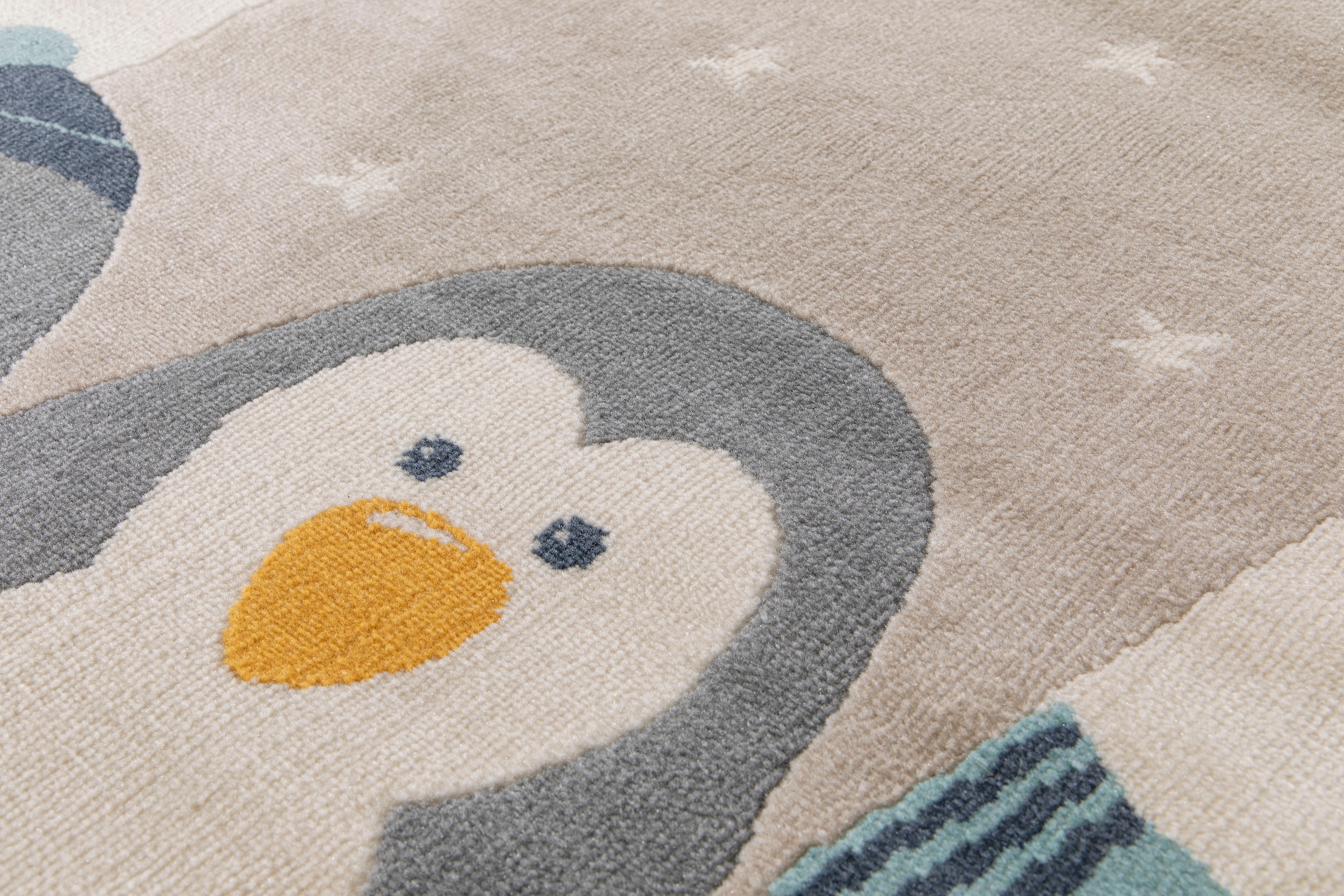 Primaflor-Ideen in Textil Kinderteppich »COCOON - Sternenfreunde« rund 6 mm Höhe Kurzflor, Motiv Tiere & Sterne