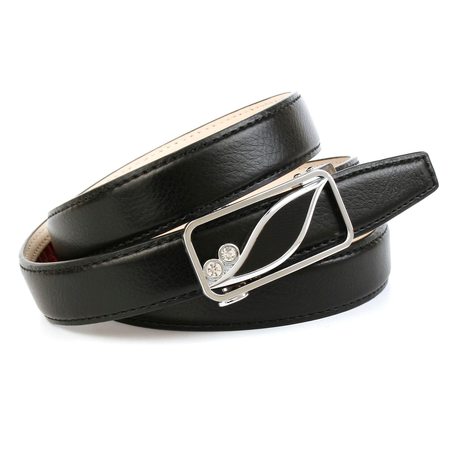 Image of Anthoni Crown Ledergürtel, Schliesse mit zwei Glitzersteinen bei Ackermann Versand Schweiz