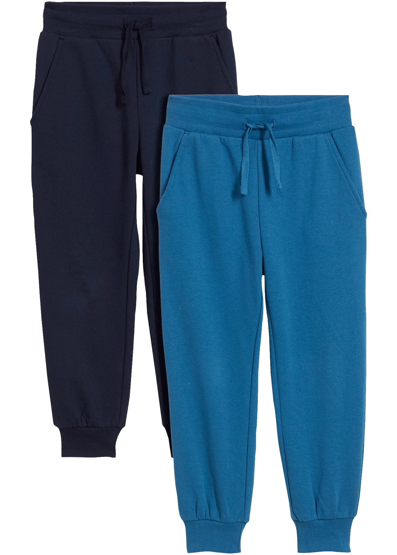 Image of bonprix Jogginghose im Doppelpack, aus Baumwolle und Polyester, Regular Fit, für Kinder