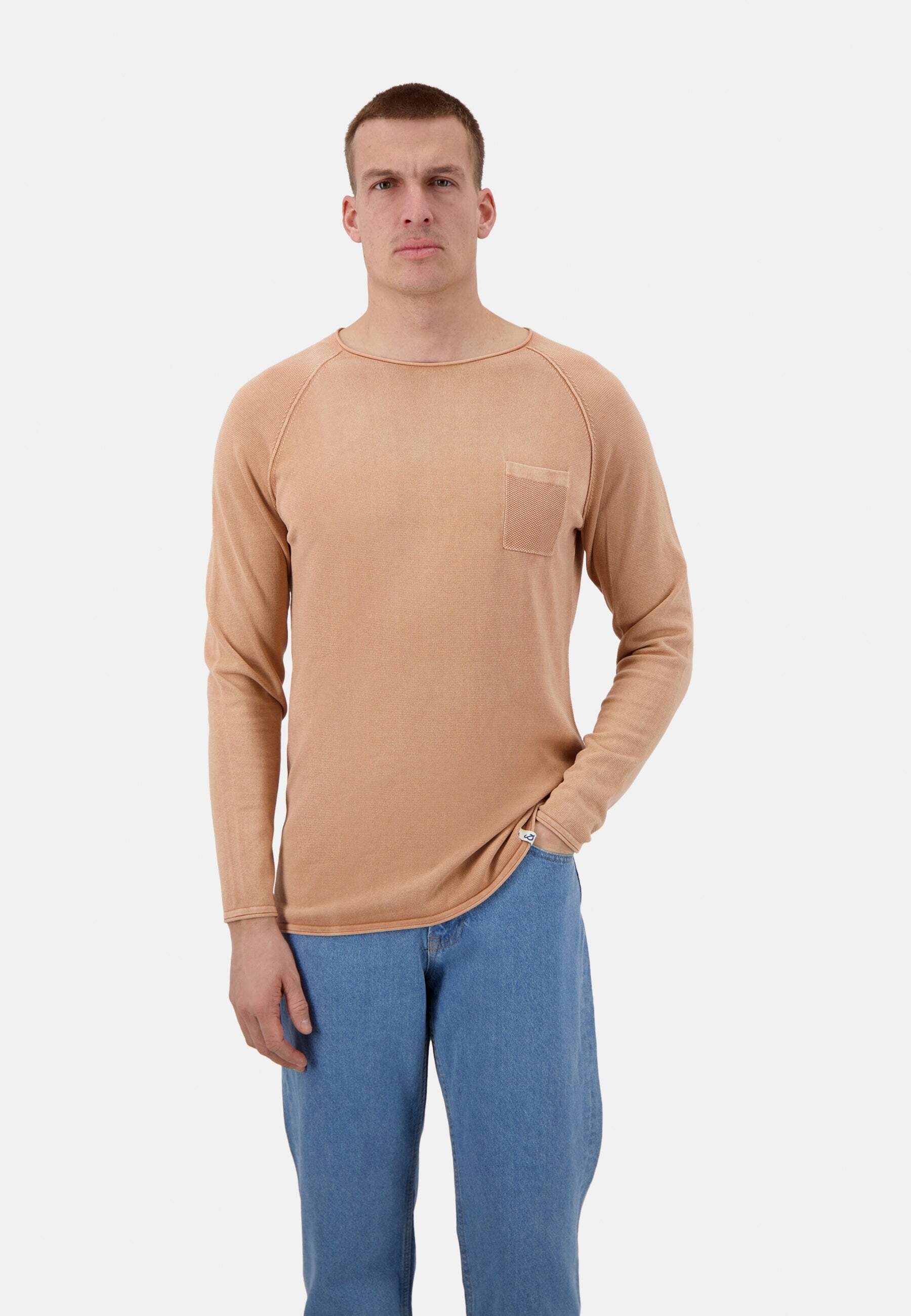 Strickpullover »colours & sons Pullover Roundneck - Garment Dyed«