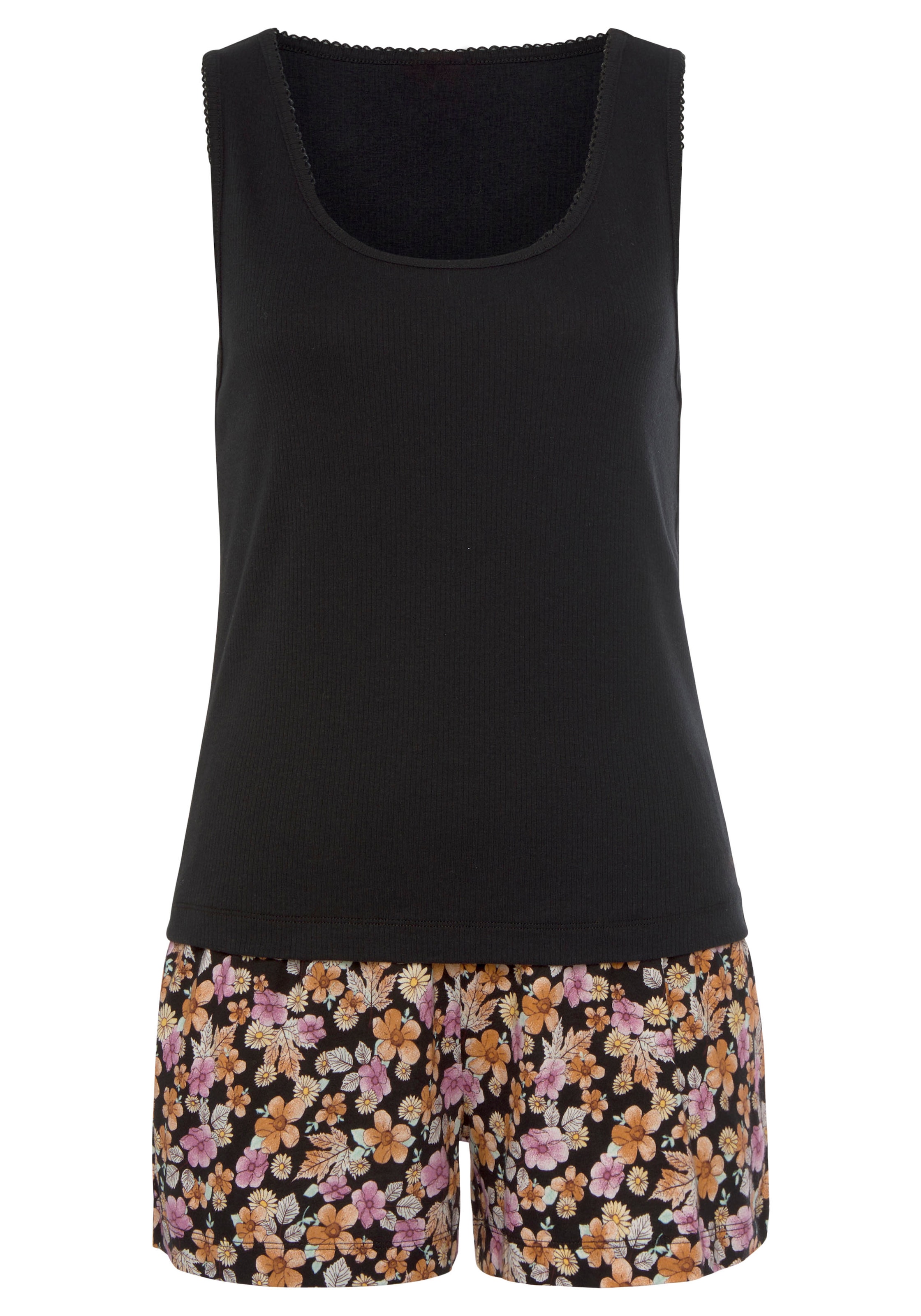 Vivance Dreams Shorty Set, 2 cuis tlg., mit schönem Blumendruck