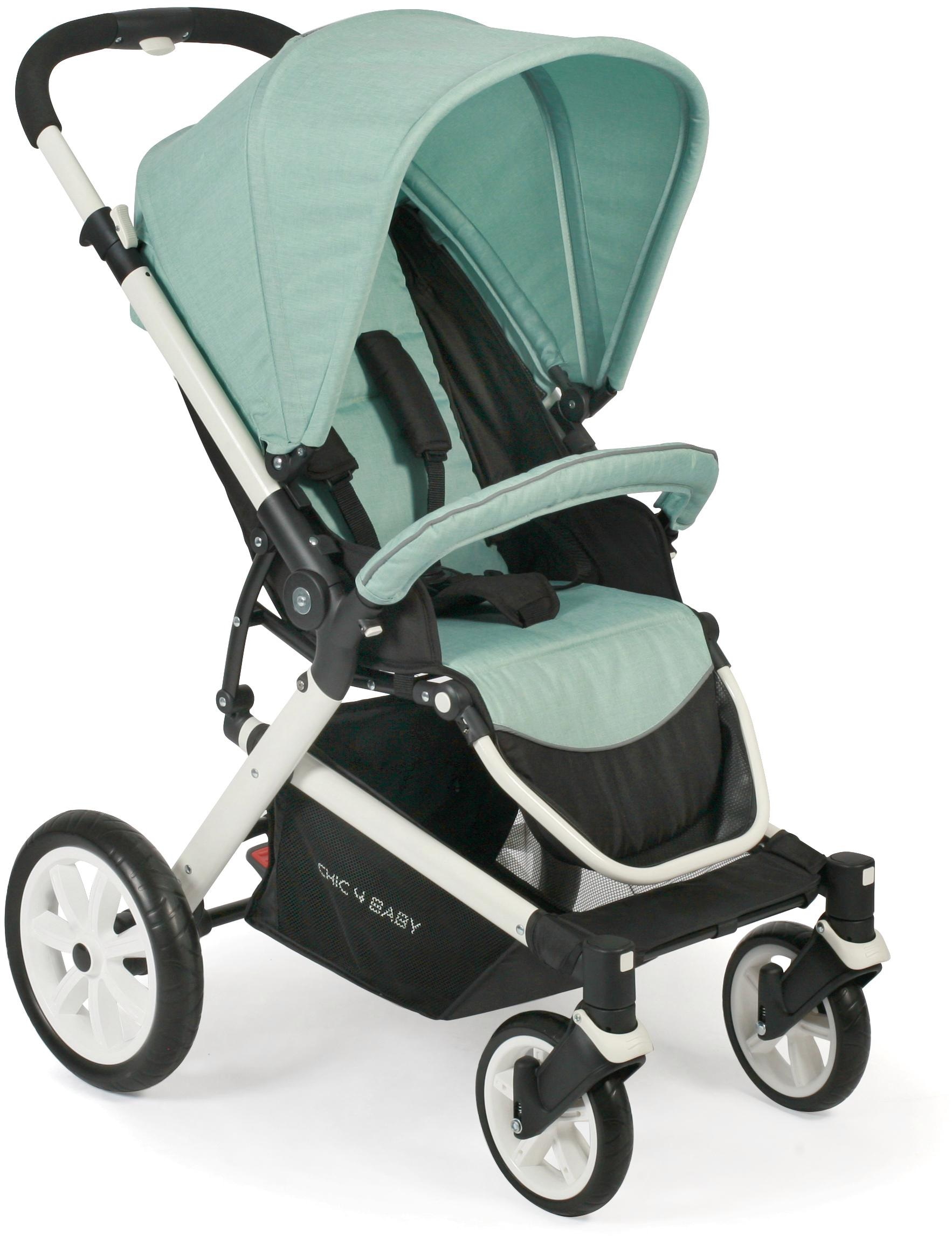 CHIC4BABY Sport-Kinderwagen »Boomer, mint«, mit schwenk- und feststellbaren Vorderrädern