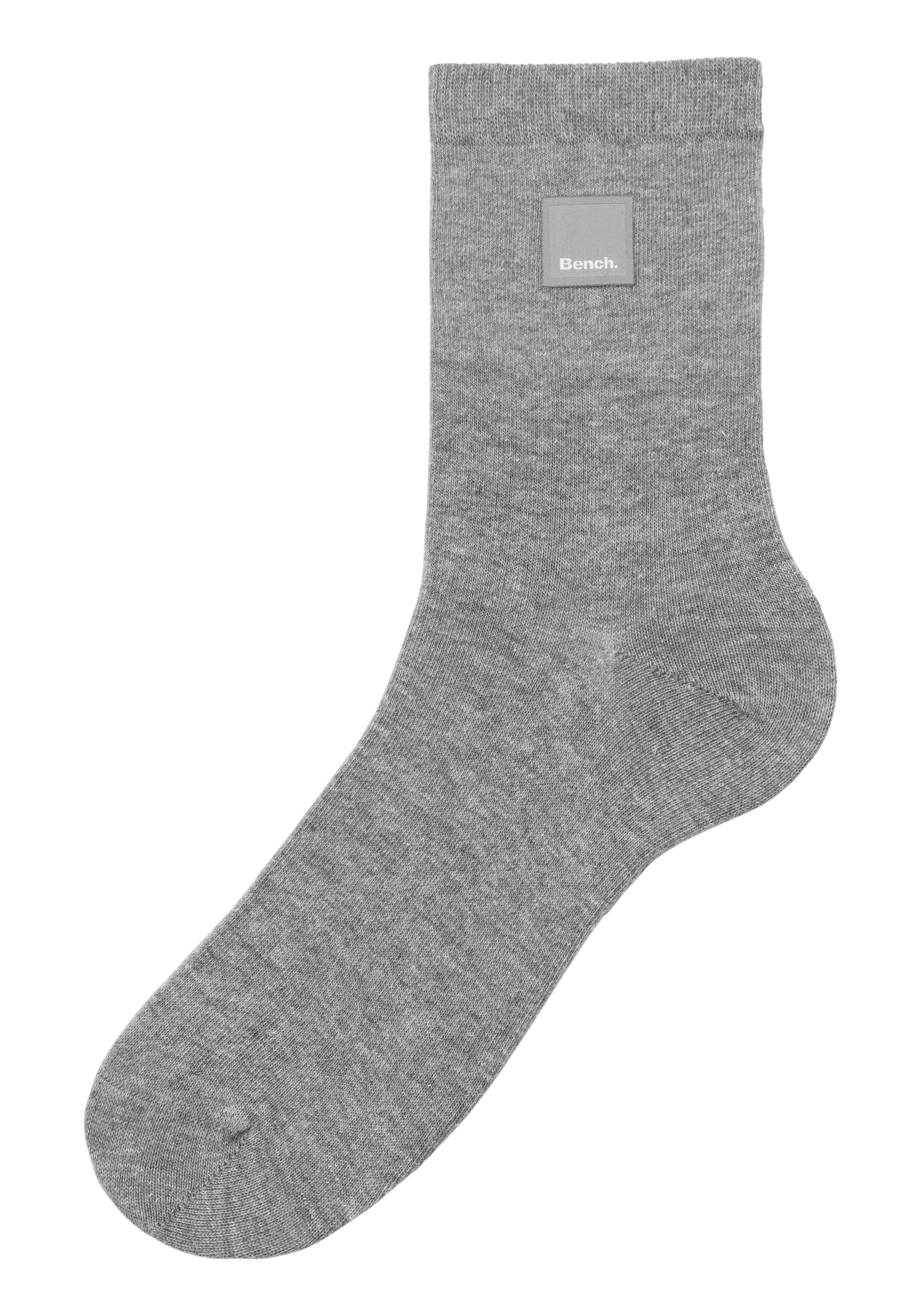 Bench. Basicsocken, (Packung, 4 Paar), mit Weblabel