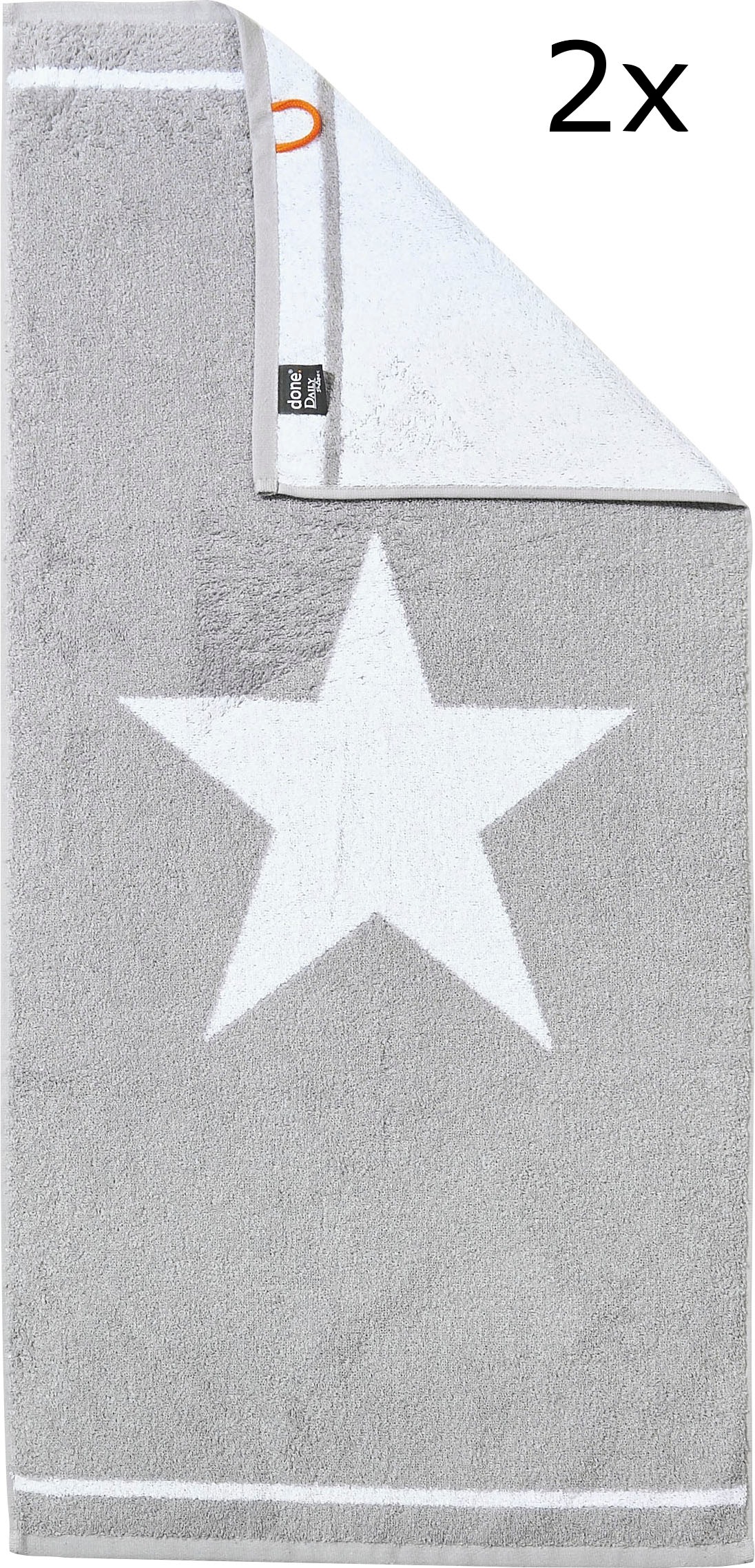 Image of done.® Handtuch Set »Star«, Set, 2 tlg., Jacquard-Walkfrottier, Jacquardgewebe, Motiv Stern bei Ackermann Versand Schweiz