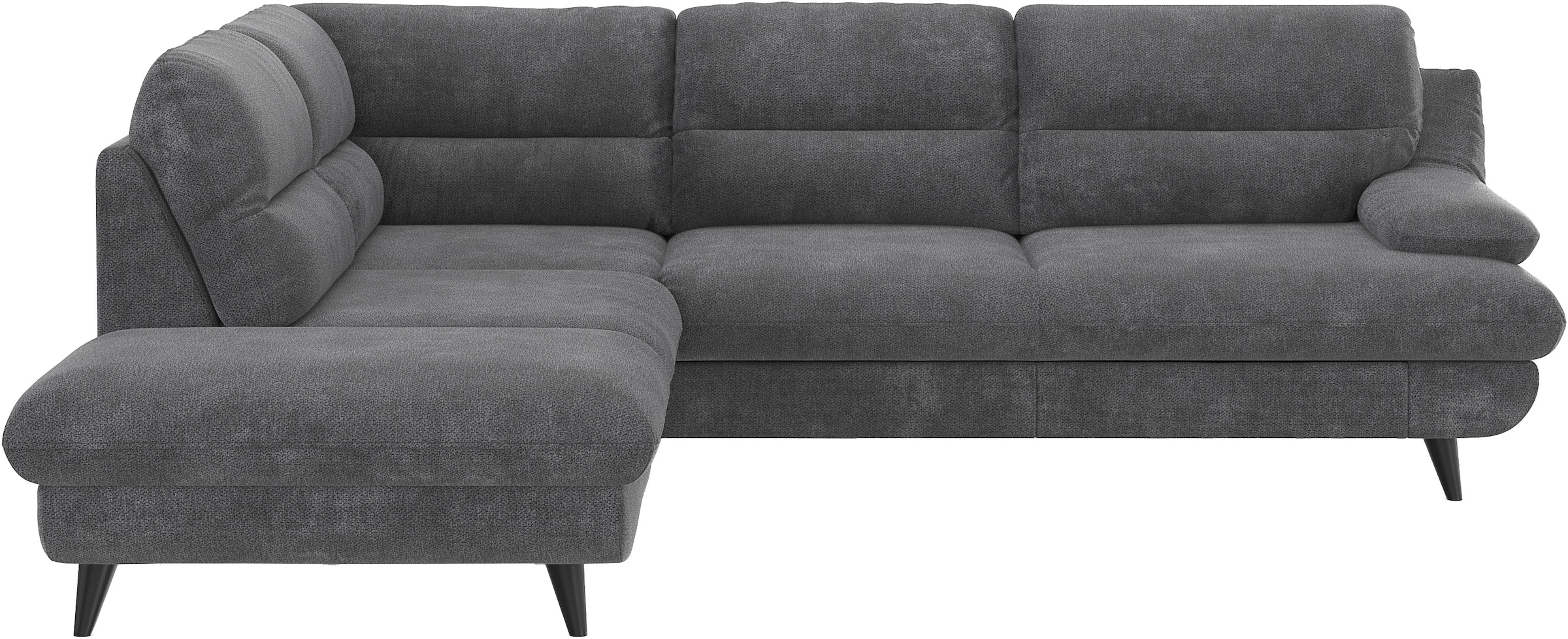 COTTA Ecksofa »Pike L-Form, B: 266 cm« optional Bettfunktion & Bettkasten