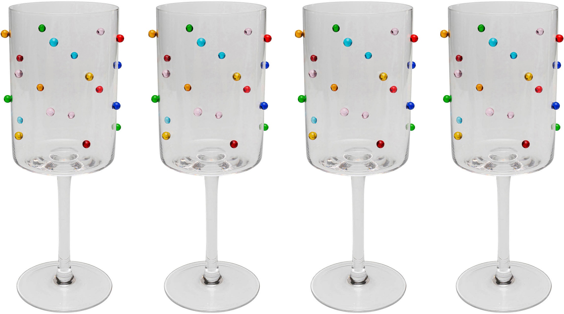 Image of Kare Design Glas "Party Dots" Cocktail-, Wasser- oder Weinglas