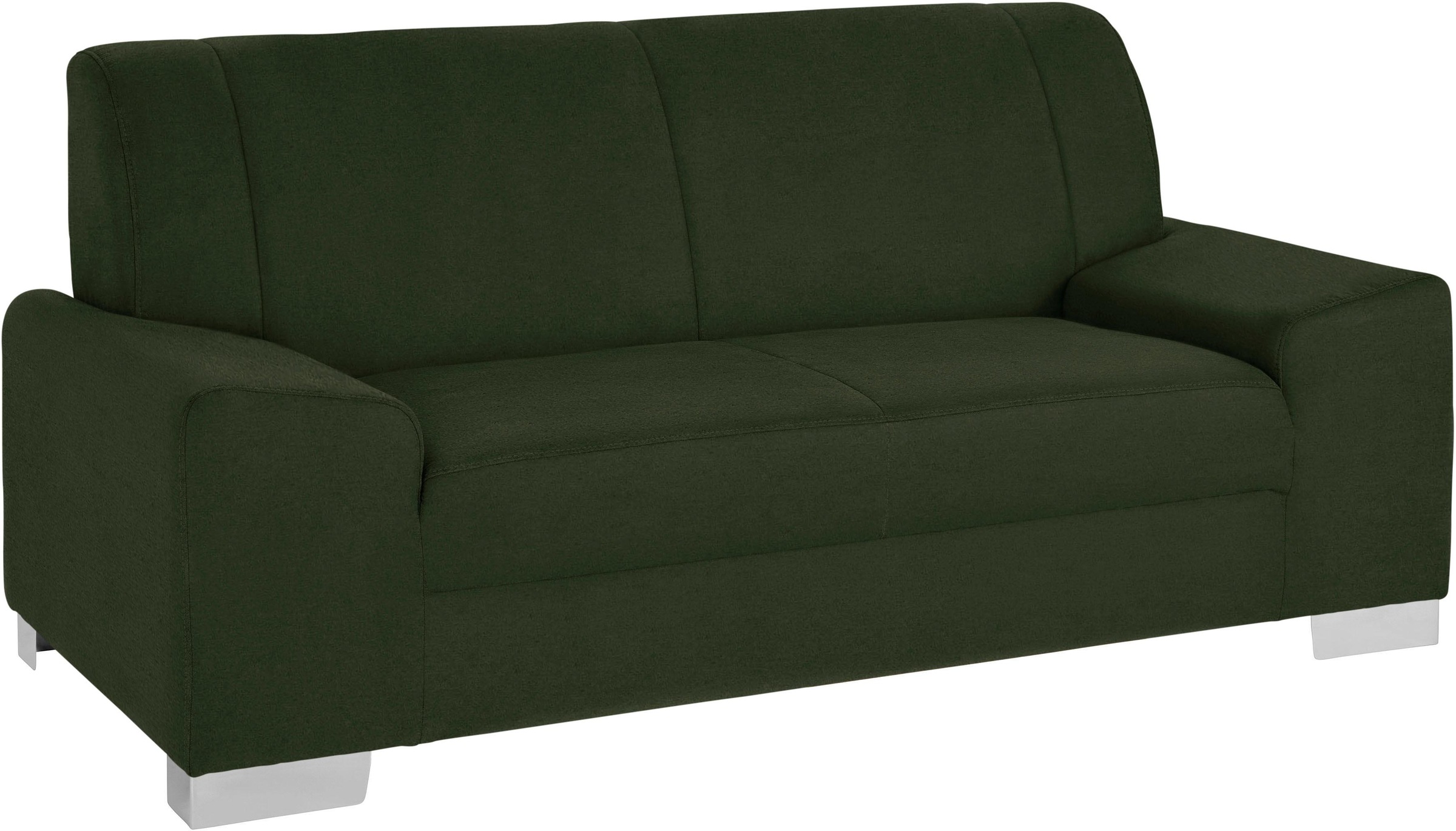 DOMO collection 2-places »Anzio in kubischer Formensprache, flache Armlehnen, Breite 184cm« wahlweise mit Federkern