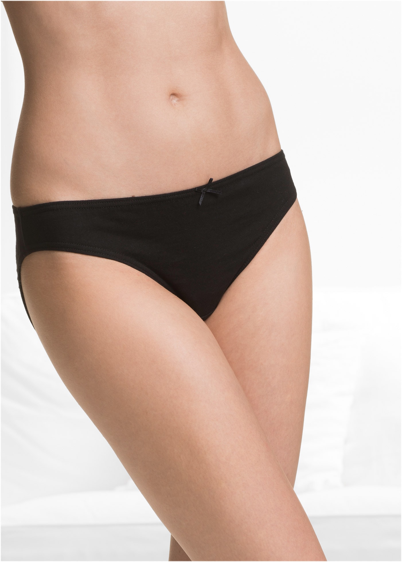 bonprix Slip Packung, 8 cuis klassische Passform, einfarbig, aus Baumwolle, im 8er Pack