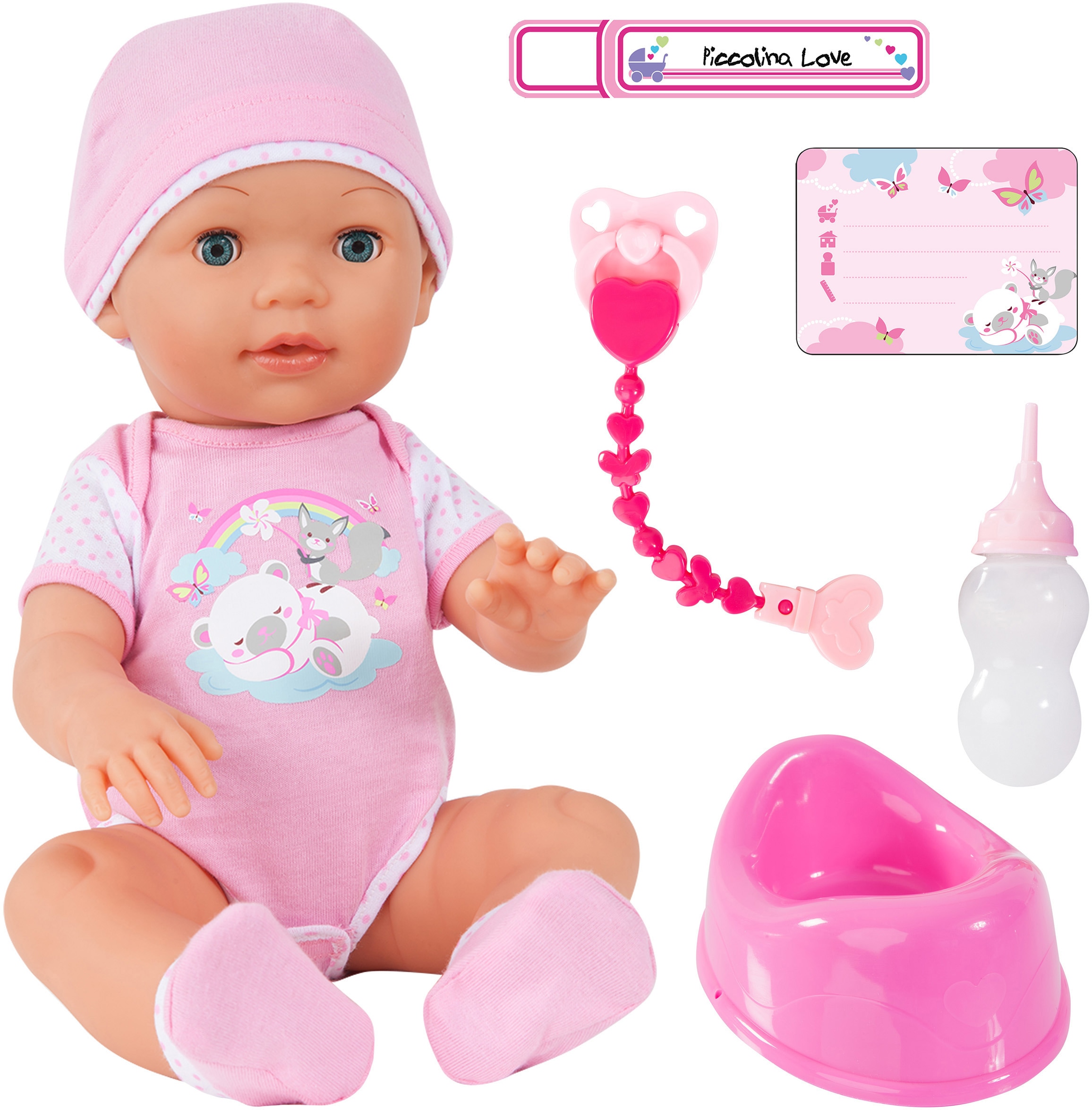 Bayer Babypuppe »Piccolina Love«, (Set, 8 tlg.)