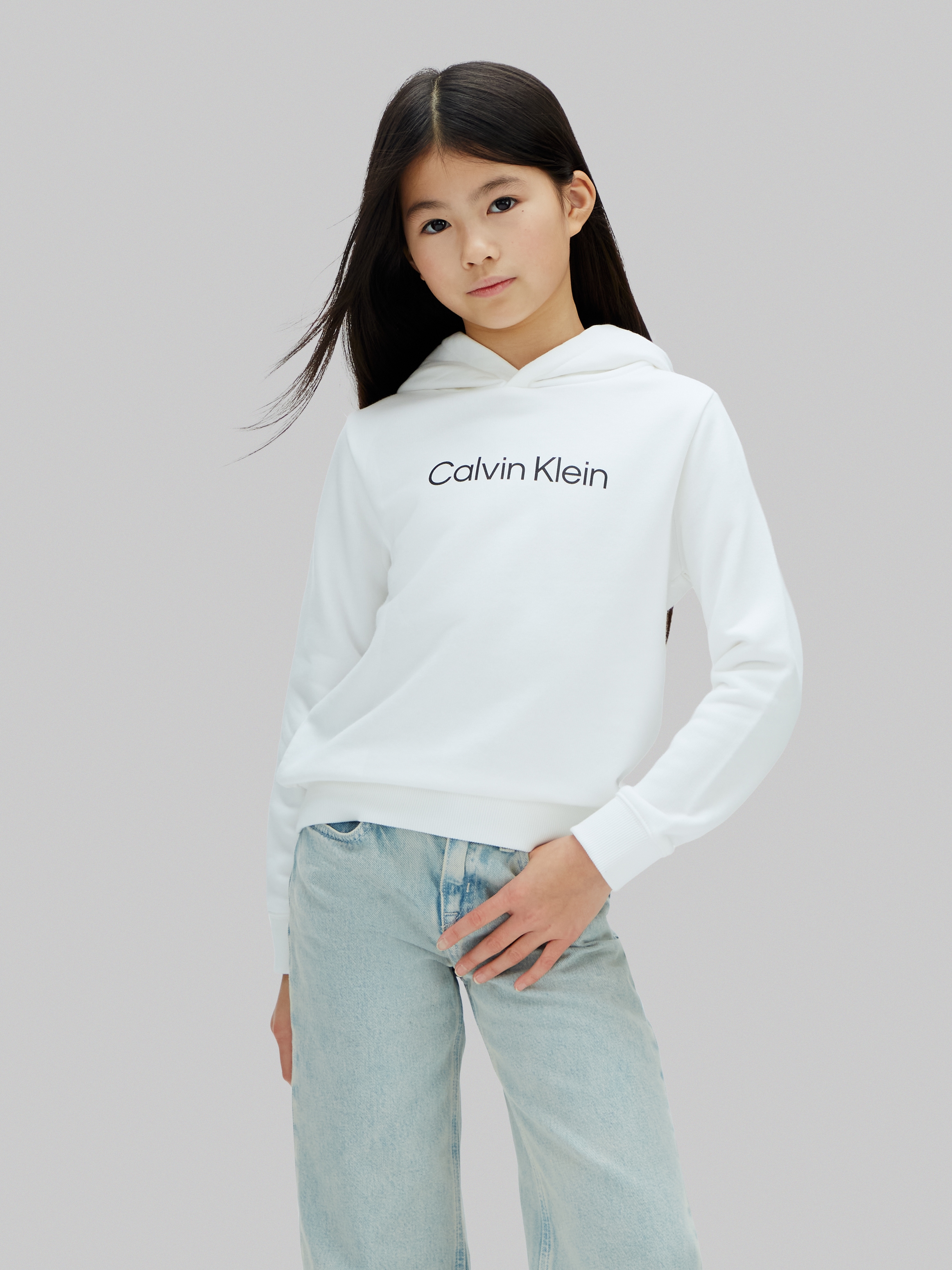 Image of Calvin Klein Kapuzensweatshirt "LOGO HOODIE", Regular fit für Kinder, mit Logoschriftzug