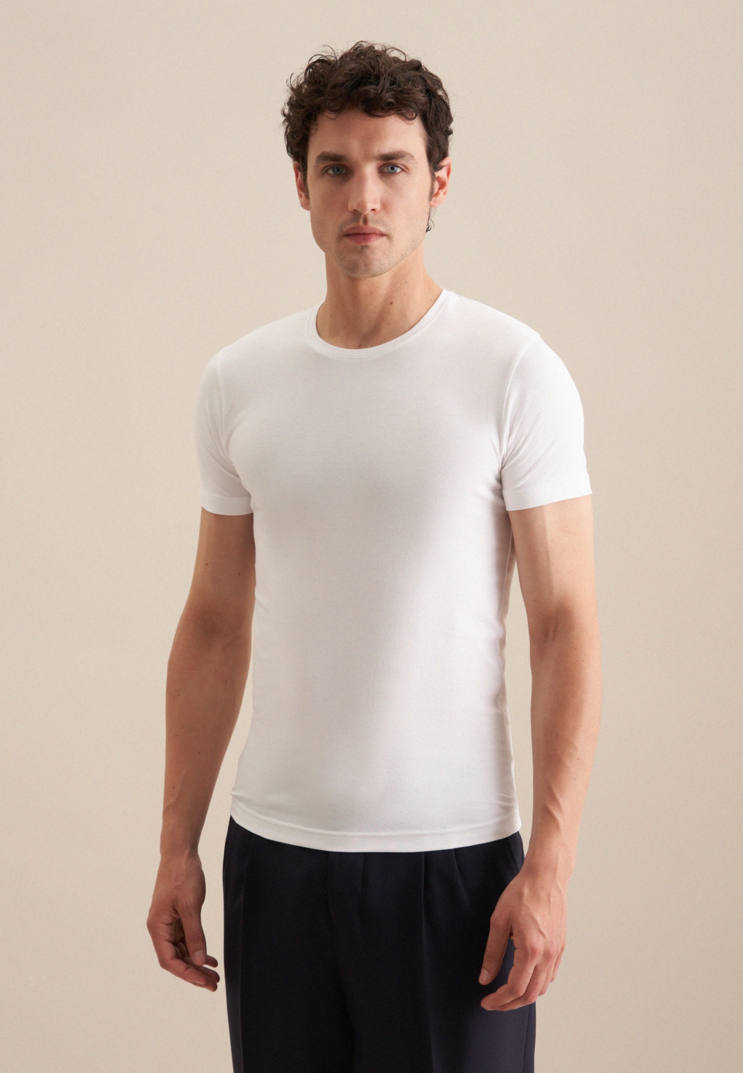 Image of seidensticker T-Shirt "Schwarze Rose" 1/2 Rundhals Uni