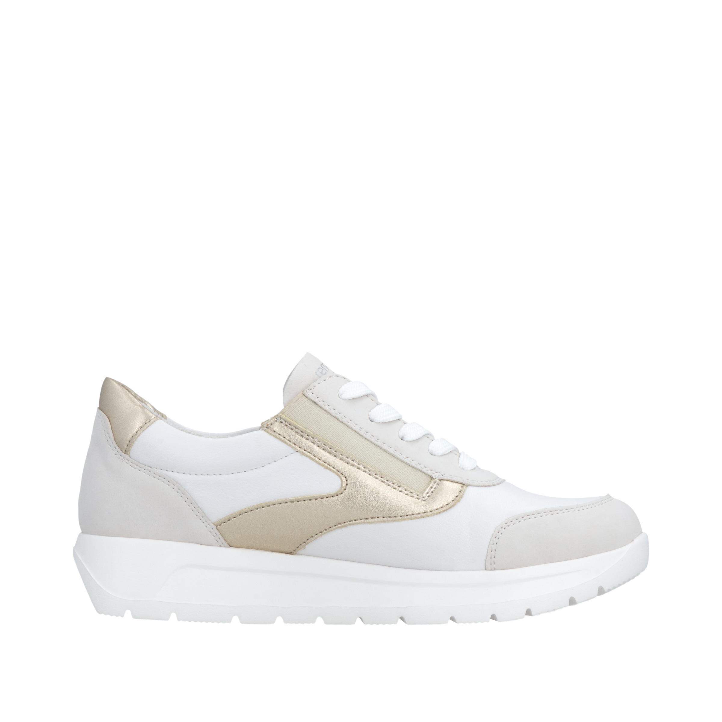 Remonte Keilsneaker  Schnürschuh, Halbschuh, Casual-Sneaker mit seitlichem Reissverschluss