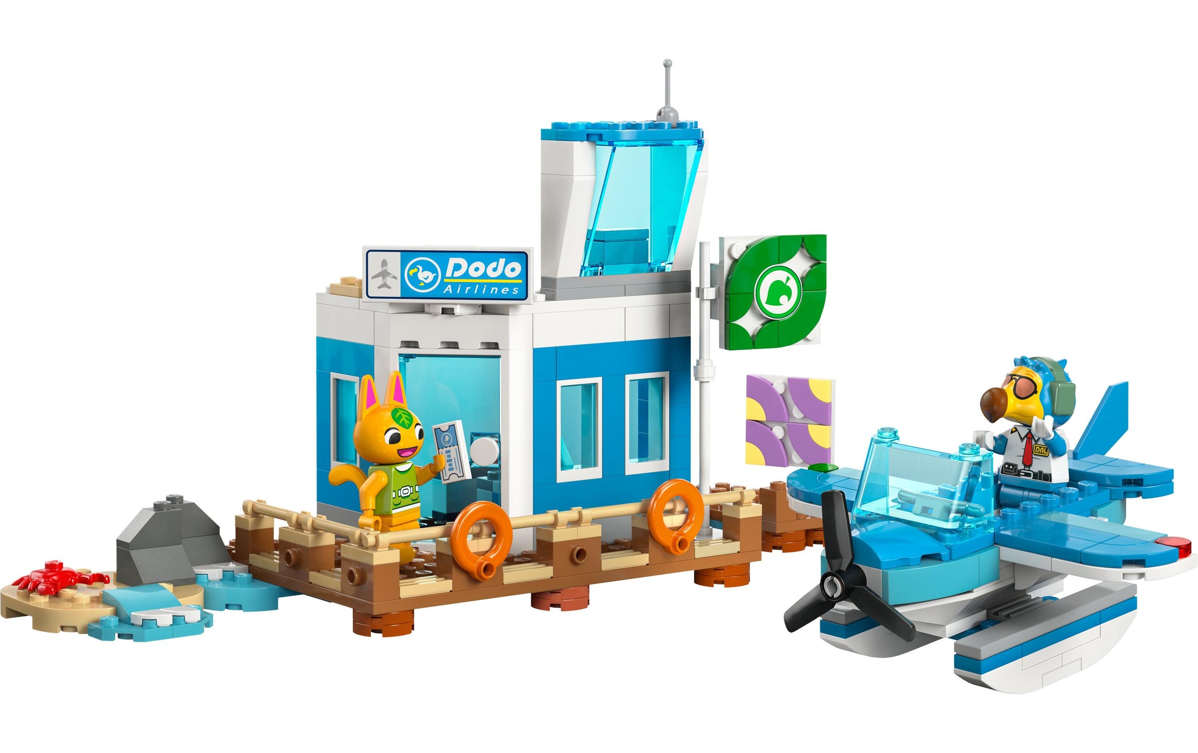 LEGO® Konstruktionsspielsteine »Animal Crossing Flieg mit Dodo Airlines 77051«, (292 St.)