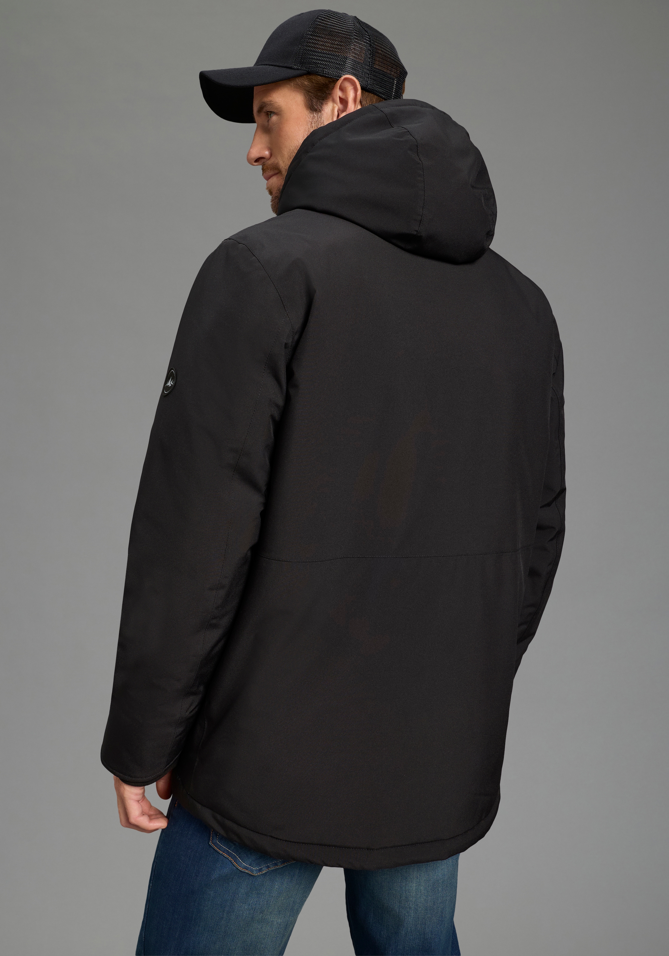 Polarino Veste fonctionnelle mit Kapuze Wärmend, winddicht, wasserabweisend, Übergangsjacke