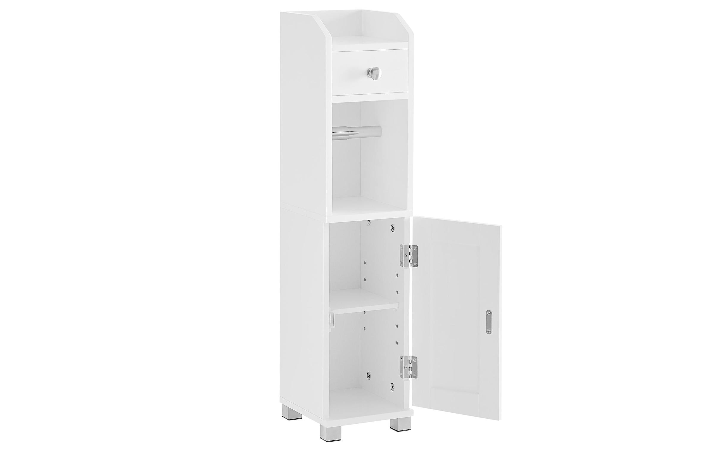 VASAGLE Regal »76.7 x 18 cm, Weiss«