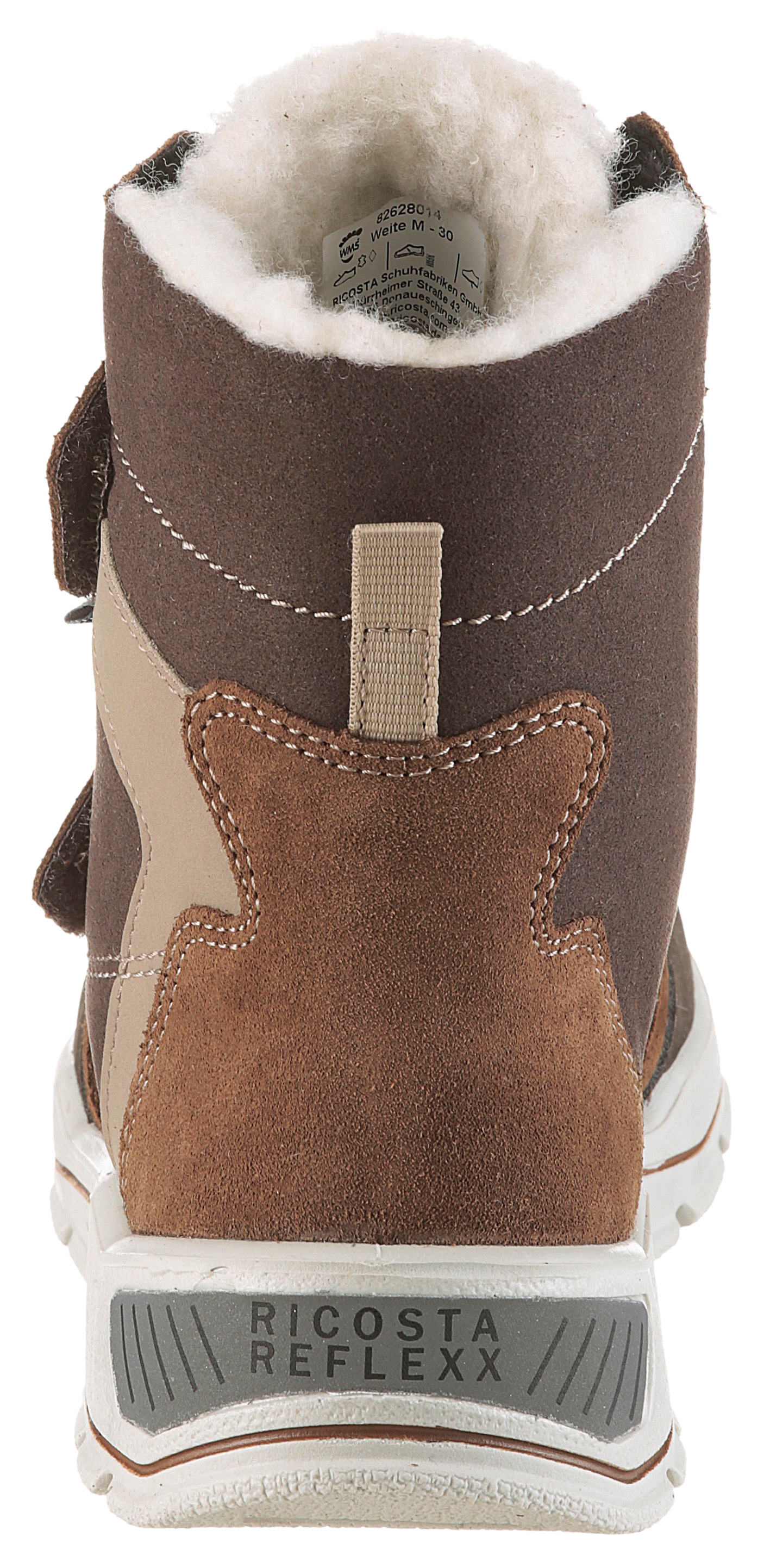 Ricosta Bottes d'hiver »JANEK 50 WMS: weit«  Bottes de neige, bottes à scratch avec Sympatex, gabarit de taille à télécharger