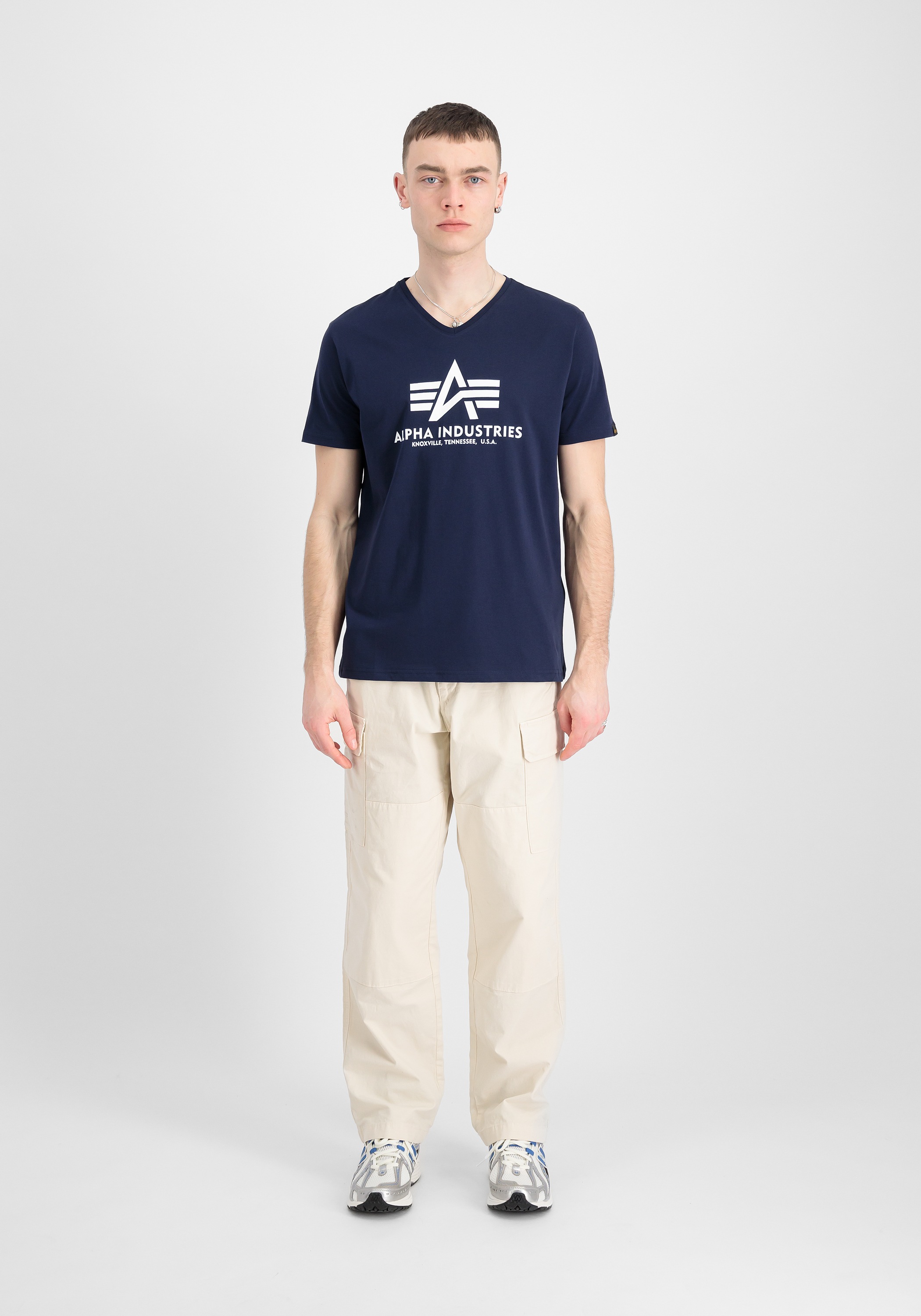 Alpha Industries T-Shirt »Basic T-Shirt BL V-Neck«