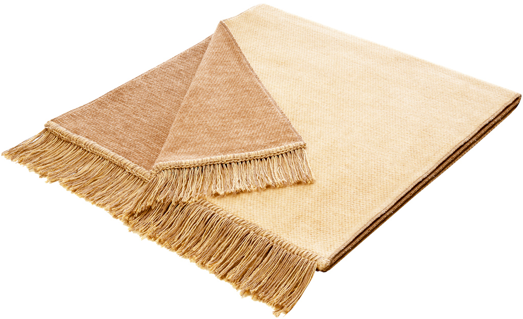 Sesselschoner »Cotton Cover Salt & Pepper«, mit Fransen