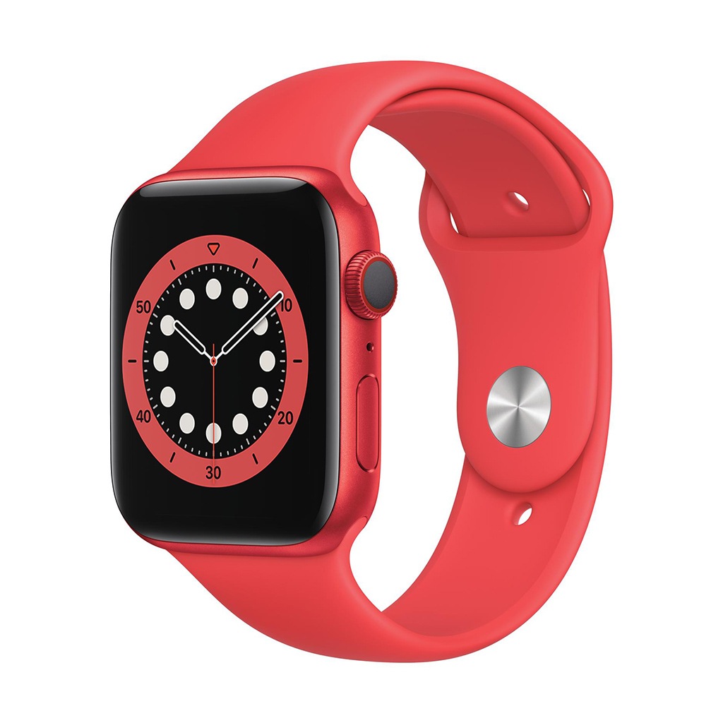 Image of Apple Smartwatch »Serie 6, GPS Cellular, 44 mm Aluminium-Gehäuse mit Sportarmband«, (Watch OS M09C3FD/A) bei Ackermann Versand Schweiz