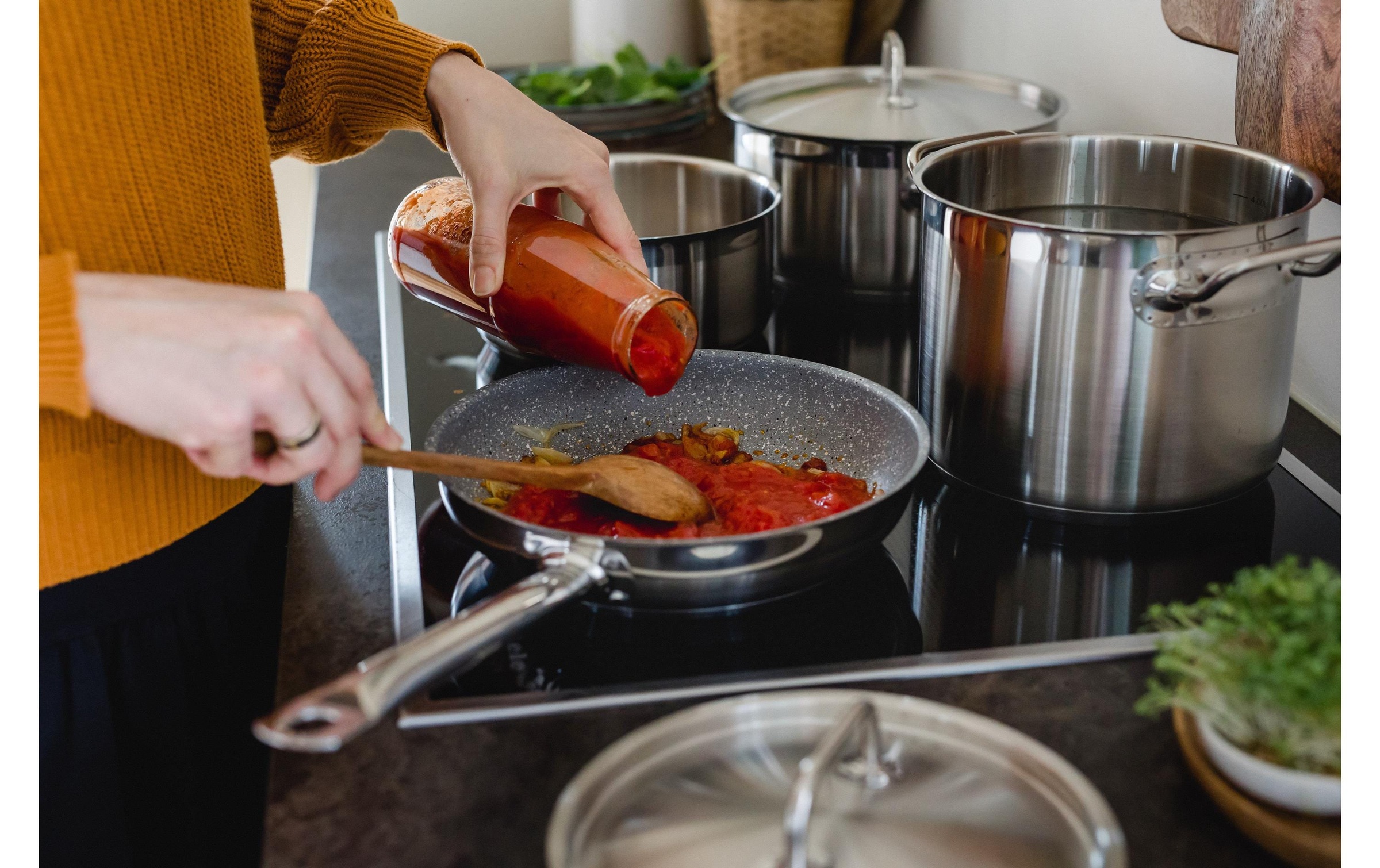MÄSER Poêle à frire »PROFESSIONAL« Edelstahl 18/0 1 pièces tlg.