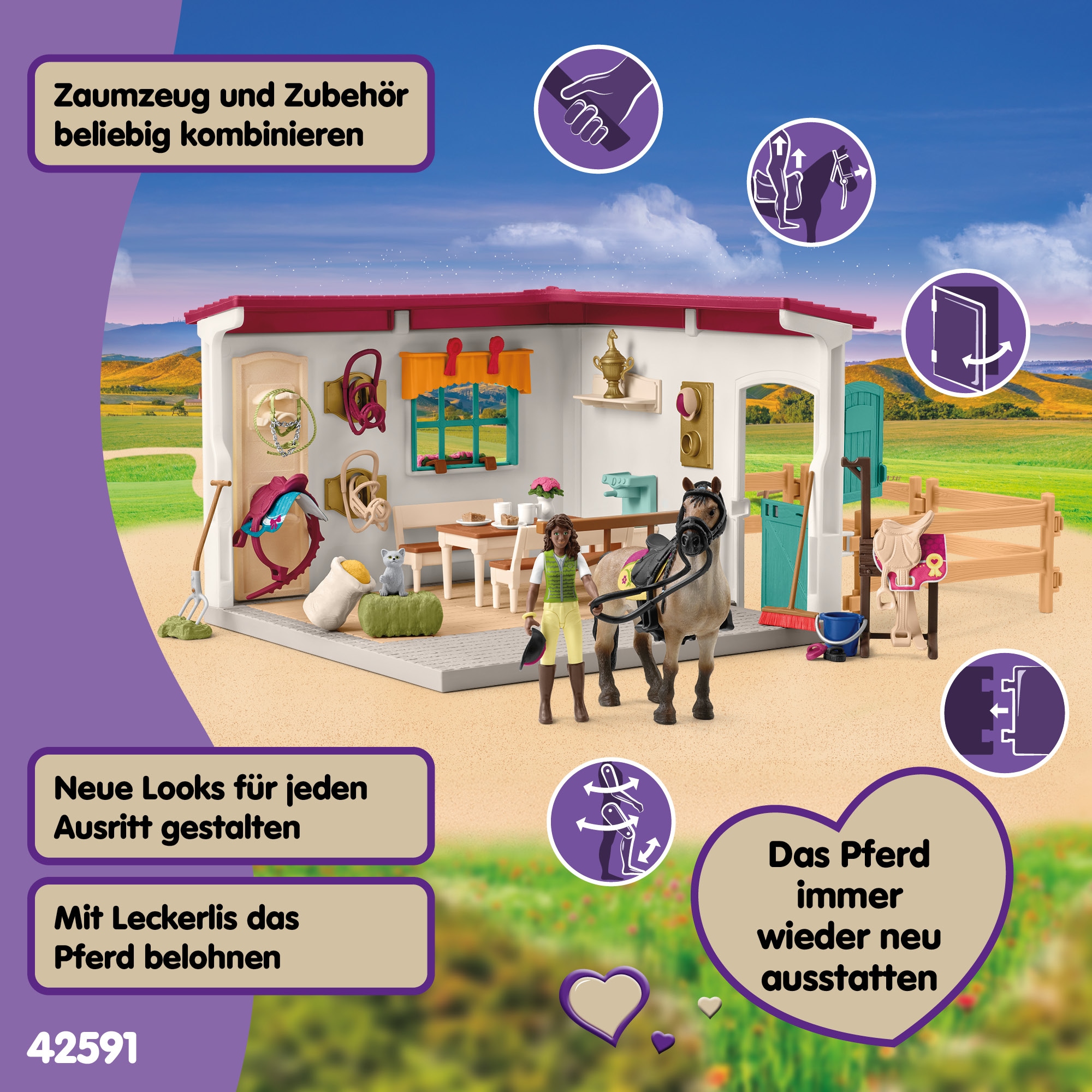 Schleich® Spielwelt »HORSE CLUB, Sattelkammer (42591)« Made in Germany