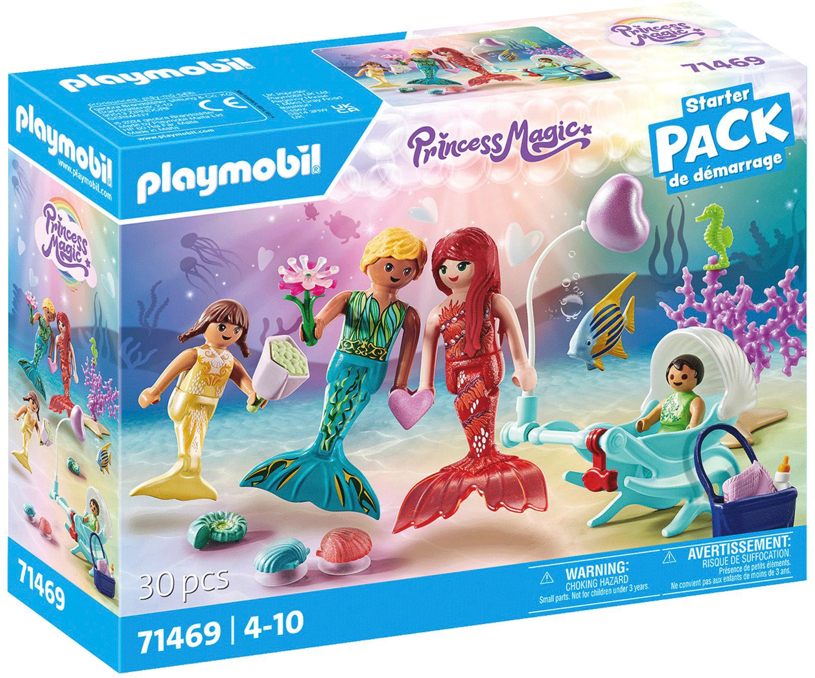 Playmobil® Konstruktions-Spielset »Ausflug der Meerjungfrauenfamilie (71469), Princess Magic«,...