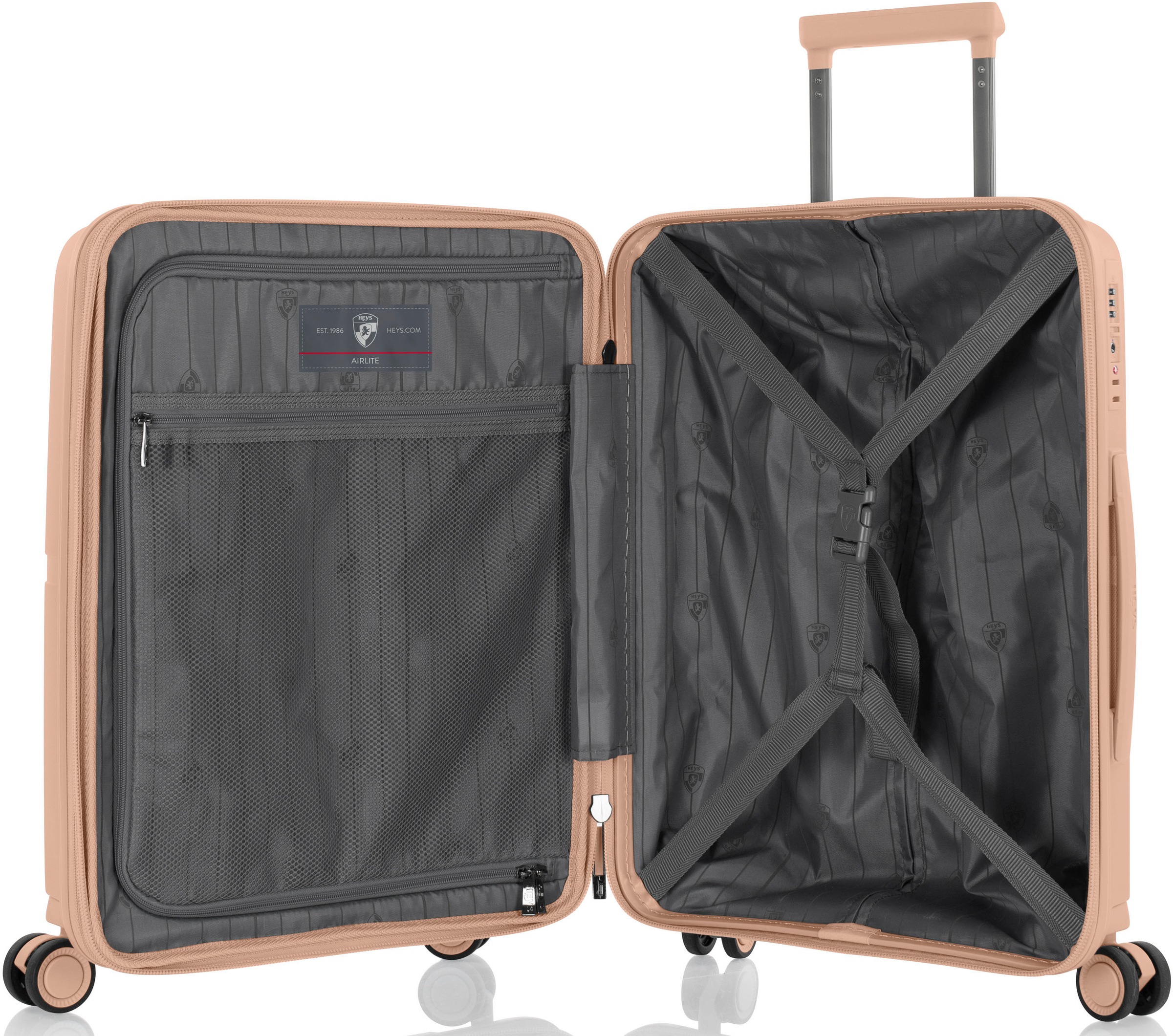 Heys Hartschalen-Trolley »AirLite, verschiedene Grössen und Farben« 47 l 4 Rollen Heys x Joachim Llambi Hartschalen-Koffer TSA Schloss