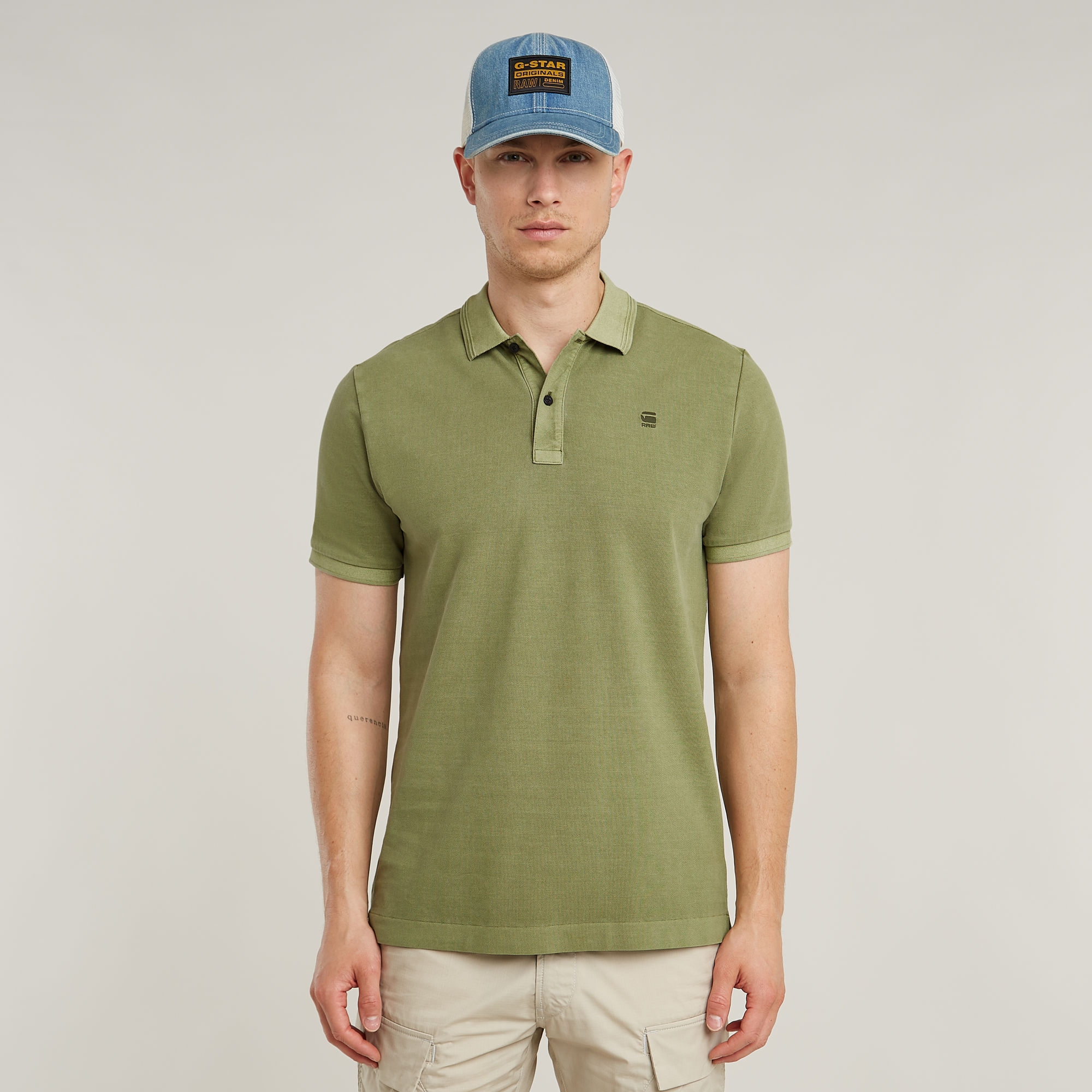 G-STAR Poloshirt »Dunda Slim Fit« Logostickerei auf der Brust