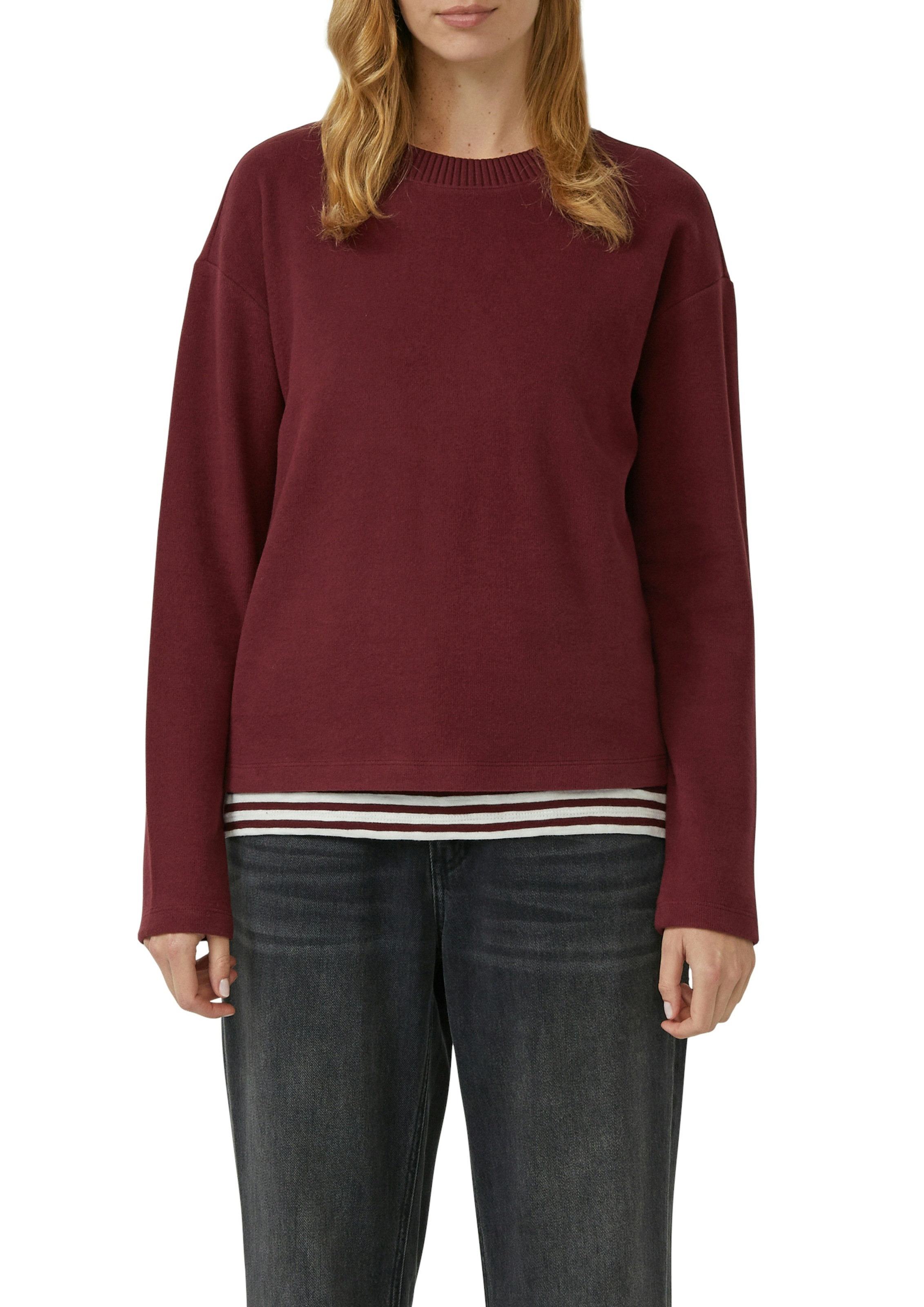s.Oliver Sweat-shirt , avec bord-côte
