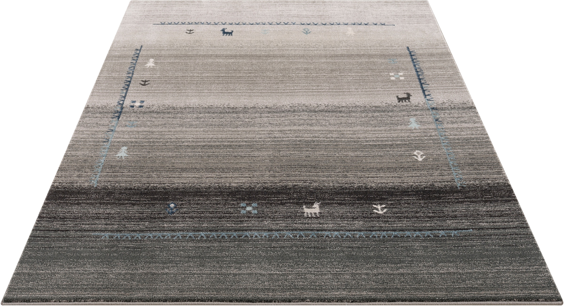 ♕ Timbers Teppich »Arkansas«, Esszimmer versandkostenfrei Farbverlauf, auf Wohnzimmer, Orient-Optik, rechteckig, Schlafzimmer