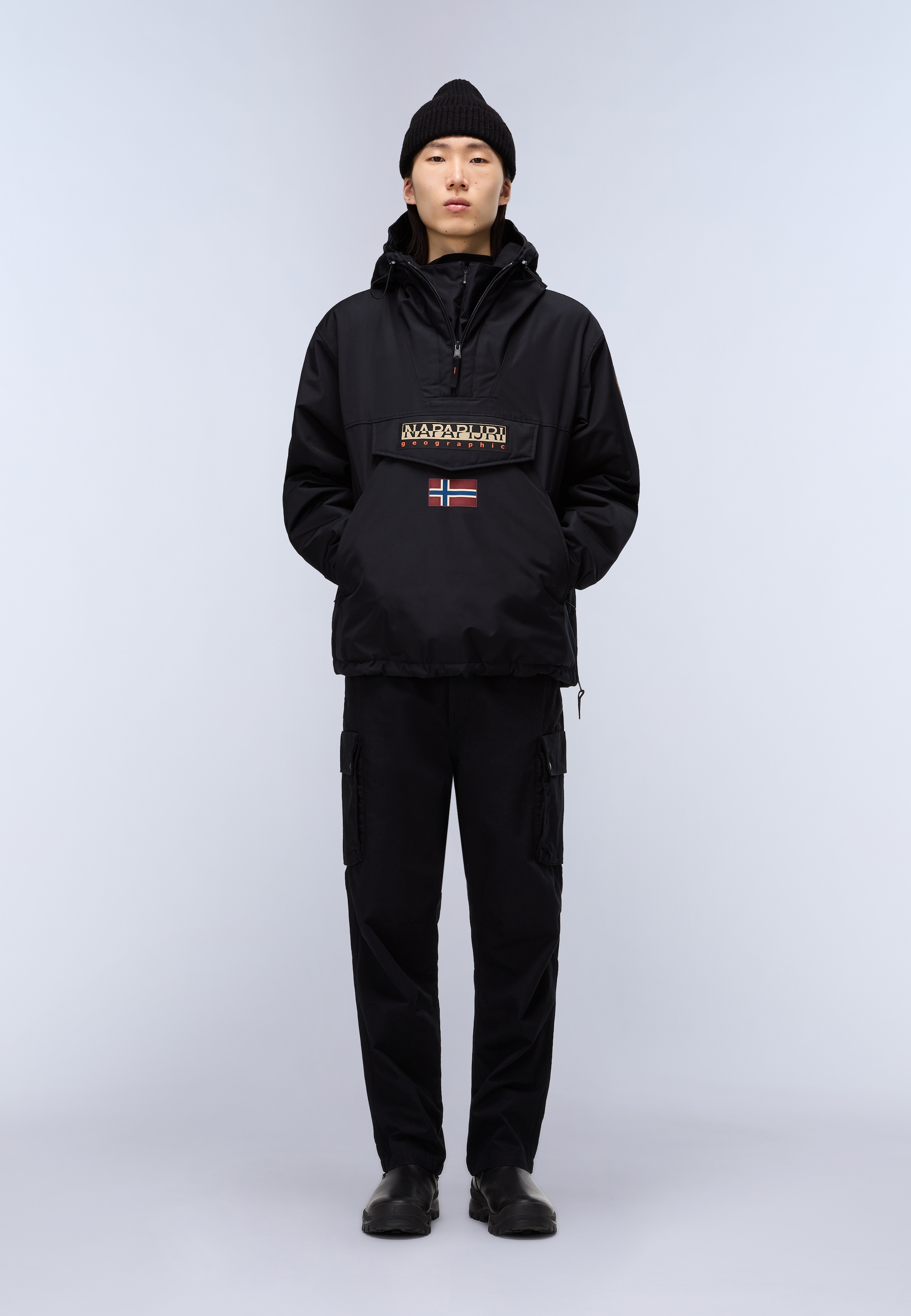 Napapijri Anorak avec capuche en polyester, aussi disponible en grandes tailles