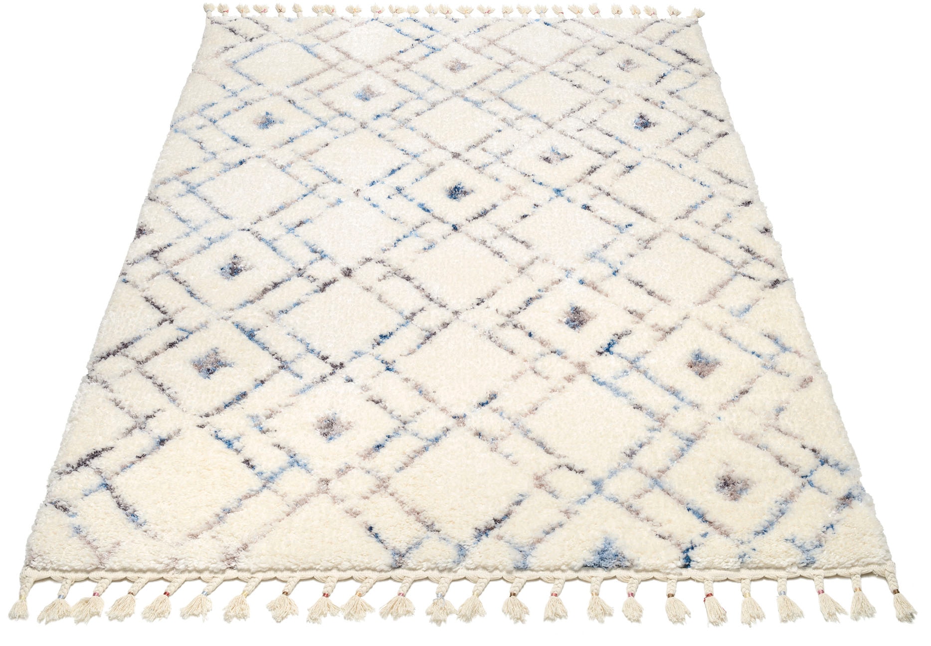 Image of GALLERY M branded by Musterring Hochflor-Teppich "BOHO" rechteckig 12 mm Höhe