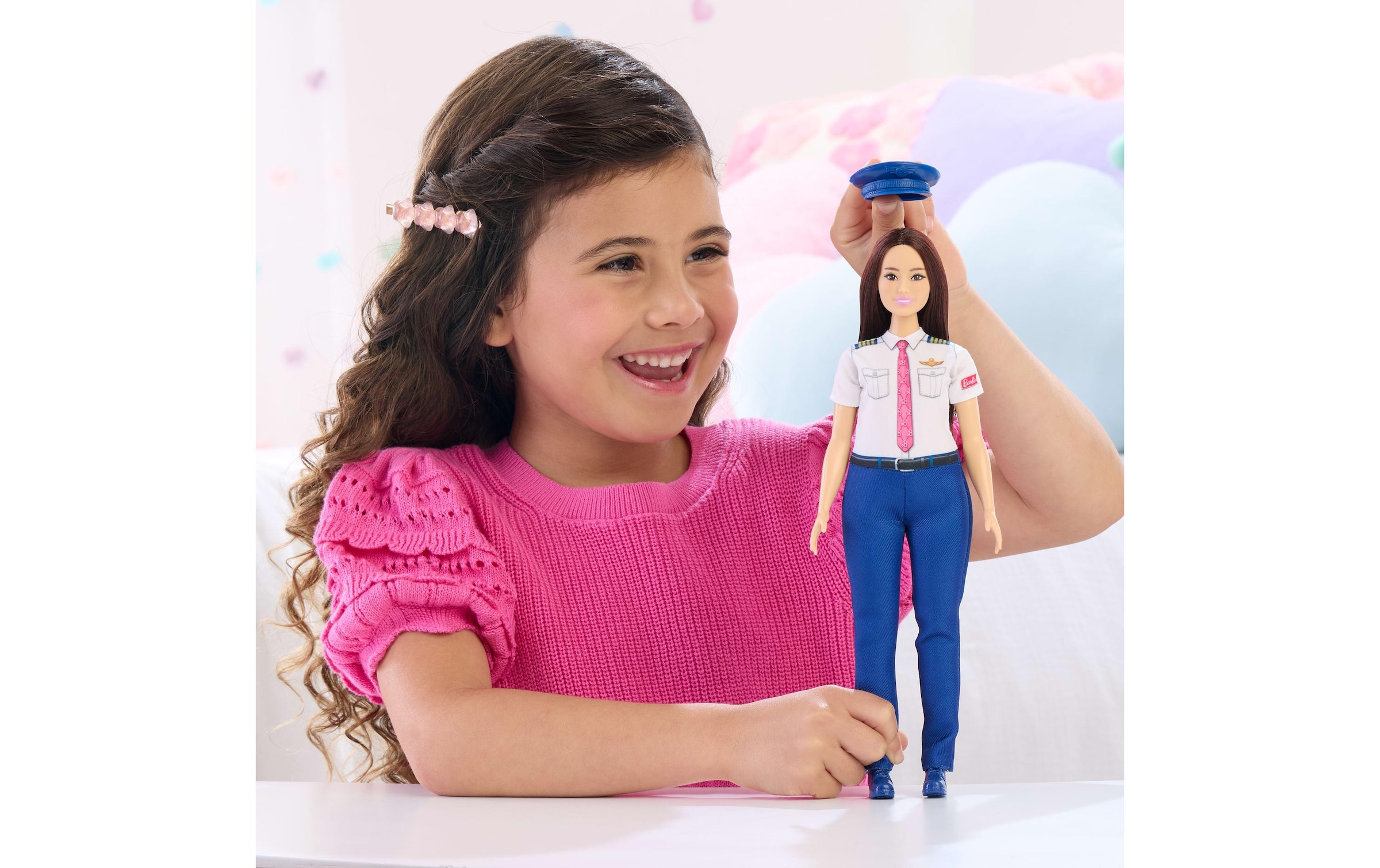 Barbie Poupée à habiller »Pilotin« Pilotin-Modepuppe mit Zubehör