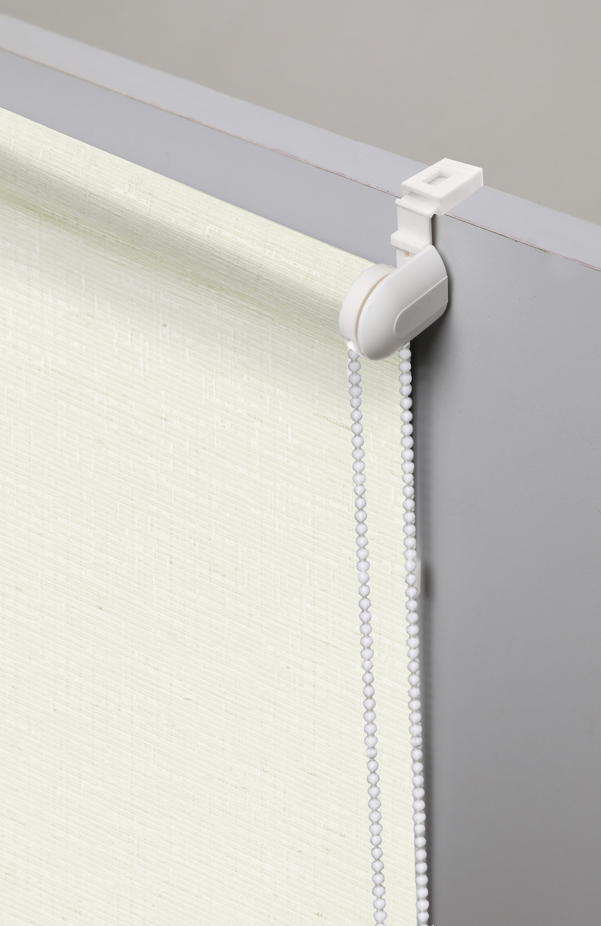 GOODproduct Rollo »NELLIA« Lichtschutz Sichtschutz ohne Bohren freihängend Klemmfix, Seitenzugrollo in natürlicher Leinenoptik, NEUHEIT