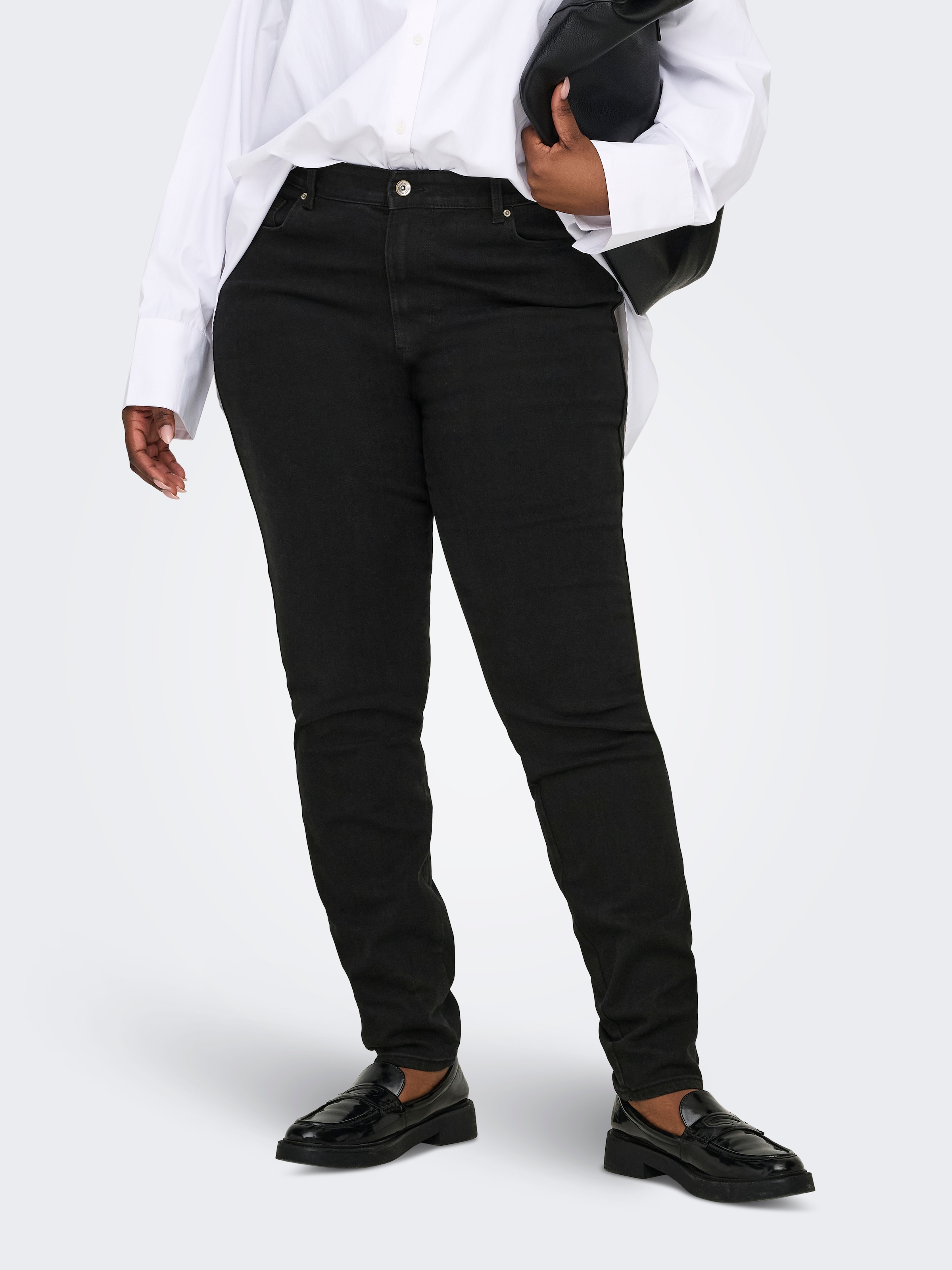 Image of ONLY CARMAKOMA Skinny-fit-Jeans "CARSNOW HW STRETCH SKINNY PIM656 NOOS" Baumwollmischung, skinny fit, High Waist