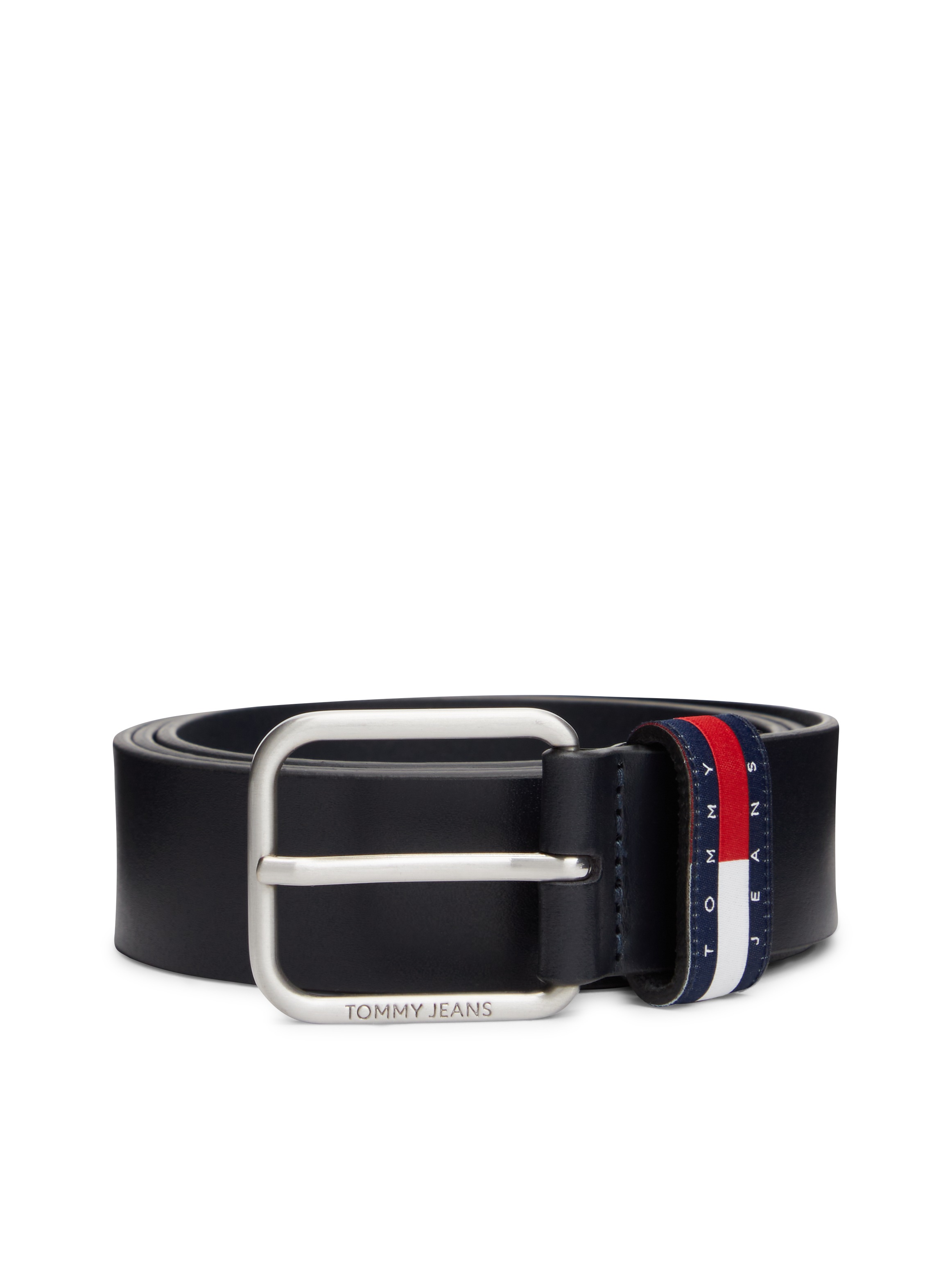 Image of Tommy Jeans Ledergürtel "TJM RYAN 3.5 cm breit" mit Logo auf Gürtelschlaufe