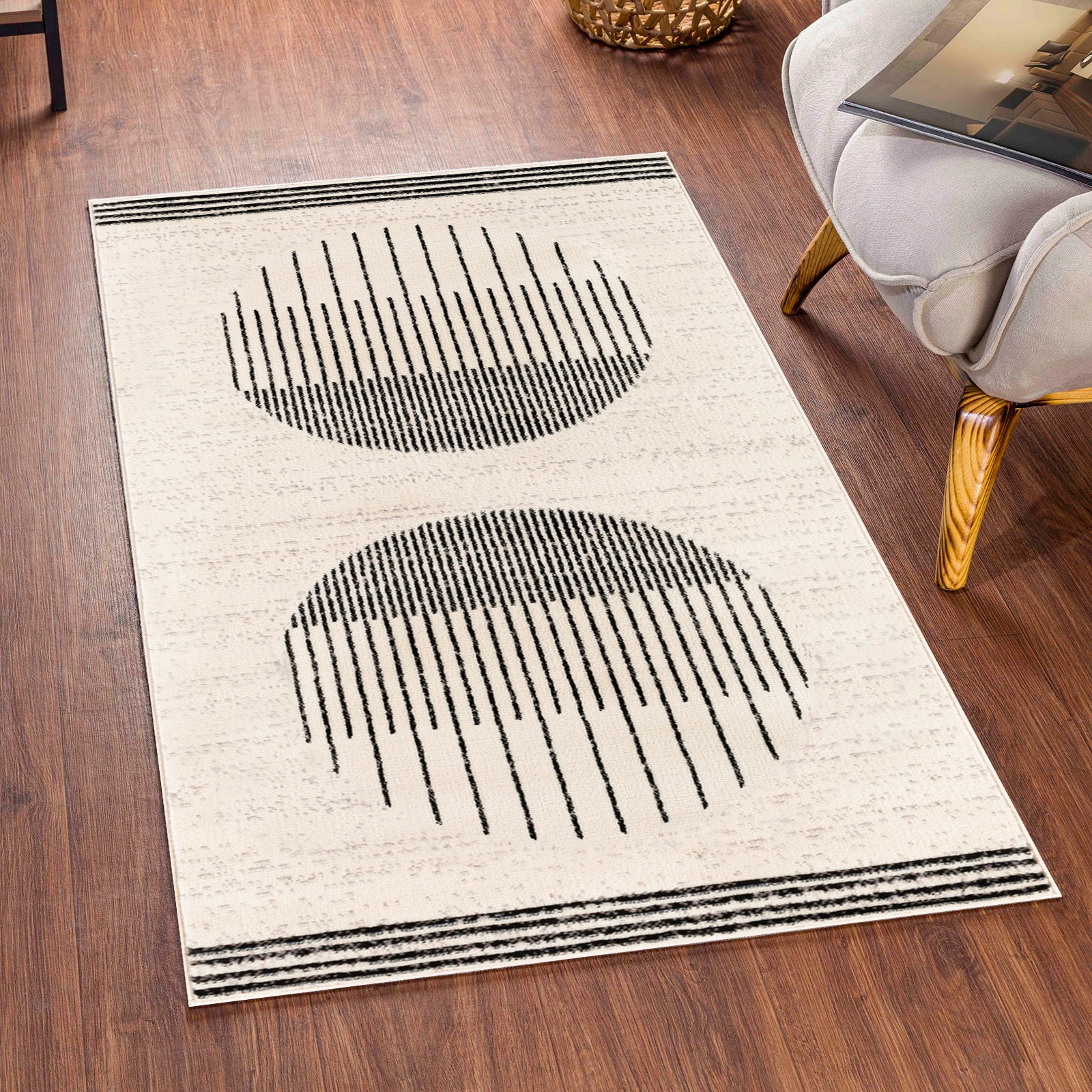 Image of Livabliss Teppich "SANTIAGO" rechteckig 10 mm Höhe Teppich im skandinavischen Design für ein modernes, stilvolles Zuhause