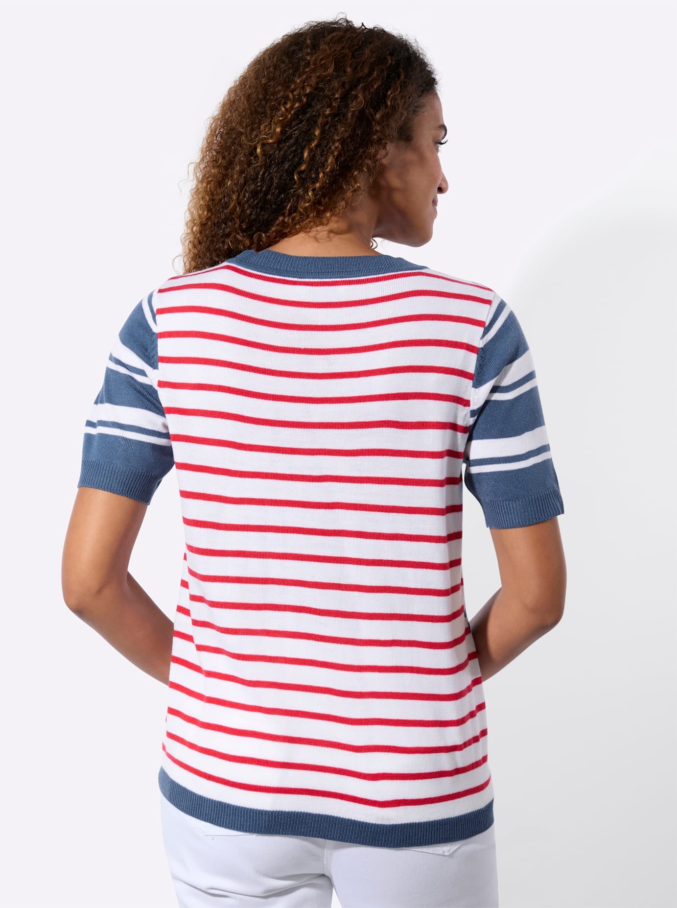 Casual Looks Pull à manches courtes »Kurzarm-Pullover«