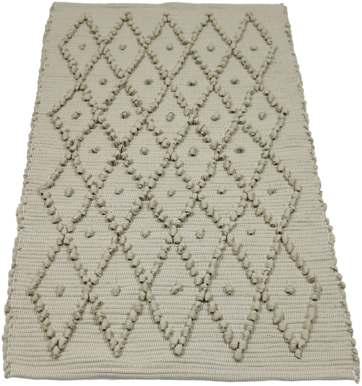 Image of DELAVITA Teppich »Annja«, rechteckig, 15 mm Höhe, Rauten-Muster, mit 3D-Optik, einfarbig, Kurzflor, pflegeleicht, idealer Teppich für Wohnzimmer & Schlafzimmer bei Ackermann Versand Schweiz