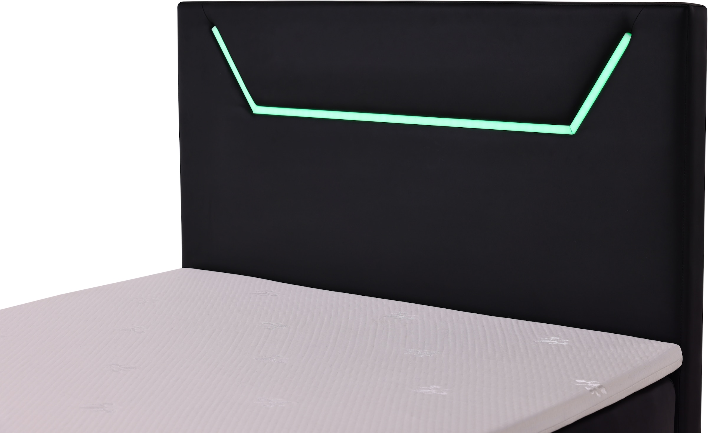 Home affaire Lit de boxe »GALAXY inkl. Bettkasten, mit grüner LED-Beleuchtung, Breite: 120cm« Gamingbett mit USB-C und USB-A Anschluss am Kopfteil, inkl. Topper