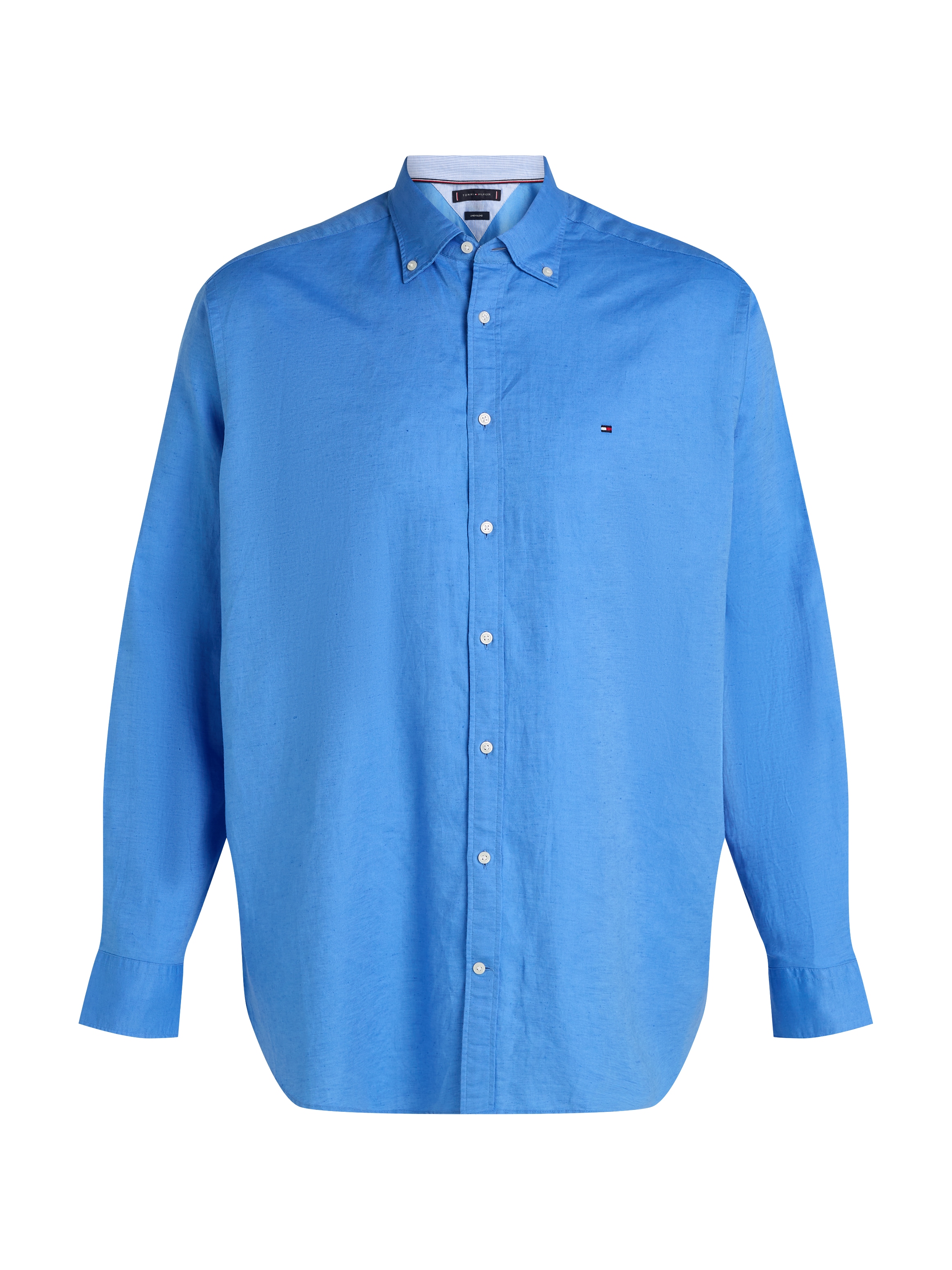 Tommy Hilfiger Big & Tall Langarmhemd »BT-LINEN BLEND SOLID«, Grosse Grössen